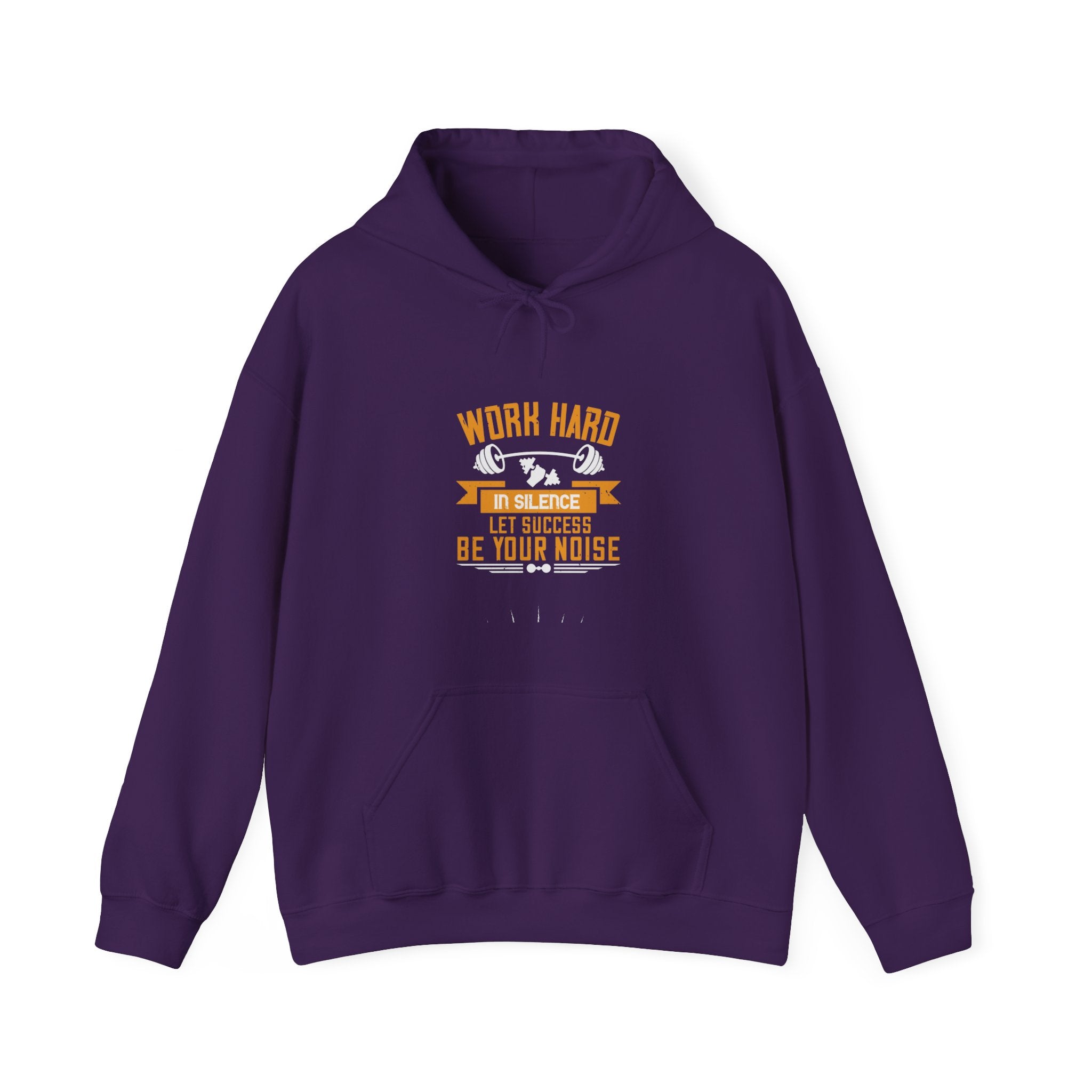 "Work hard in silence. Let success be your noise" Unisex Heavy Blend™ Hooded Sweatshirt