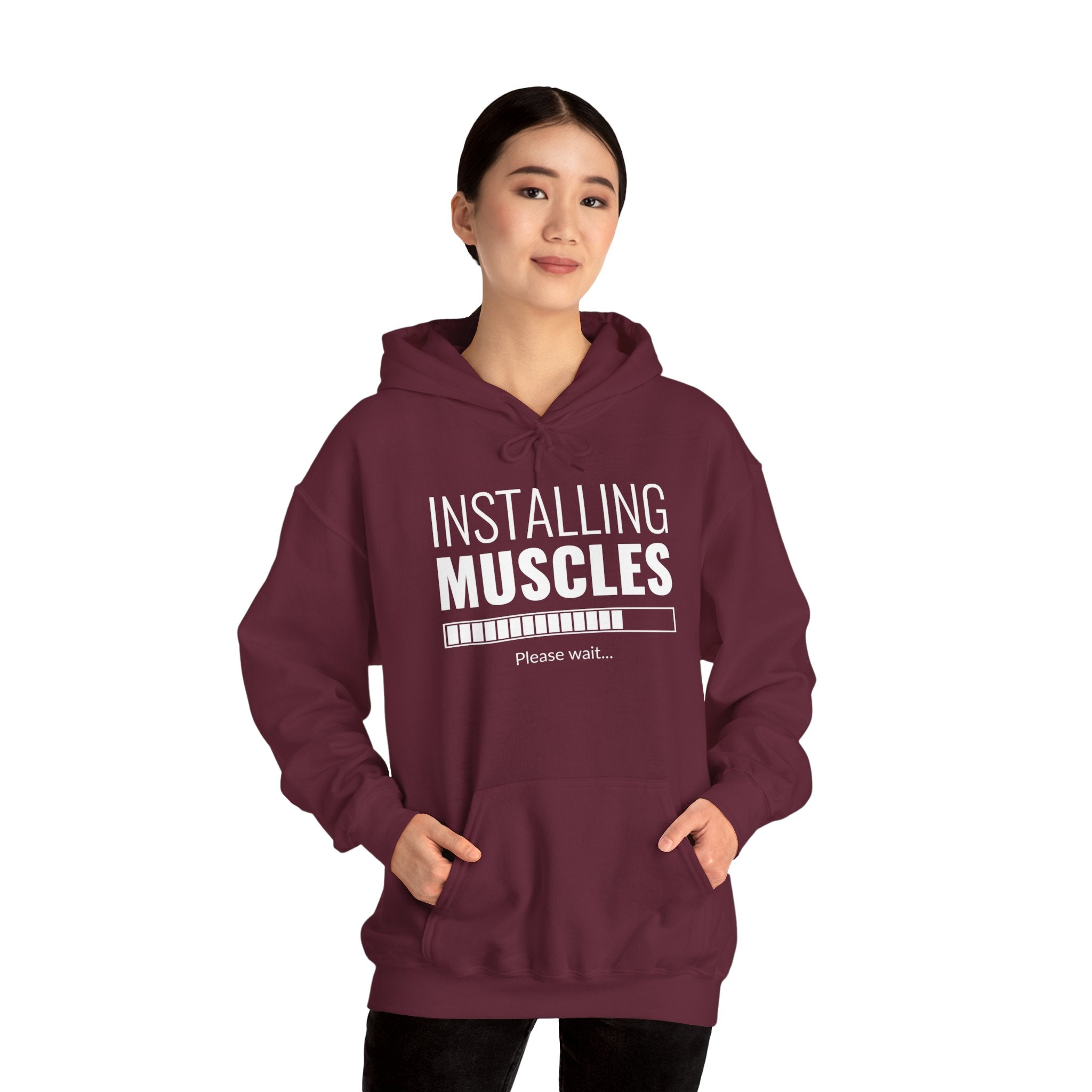 "Installing Muscles" Unisex Heavy Blend™ Hooded Sweatshirt