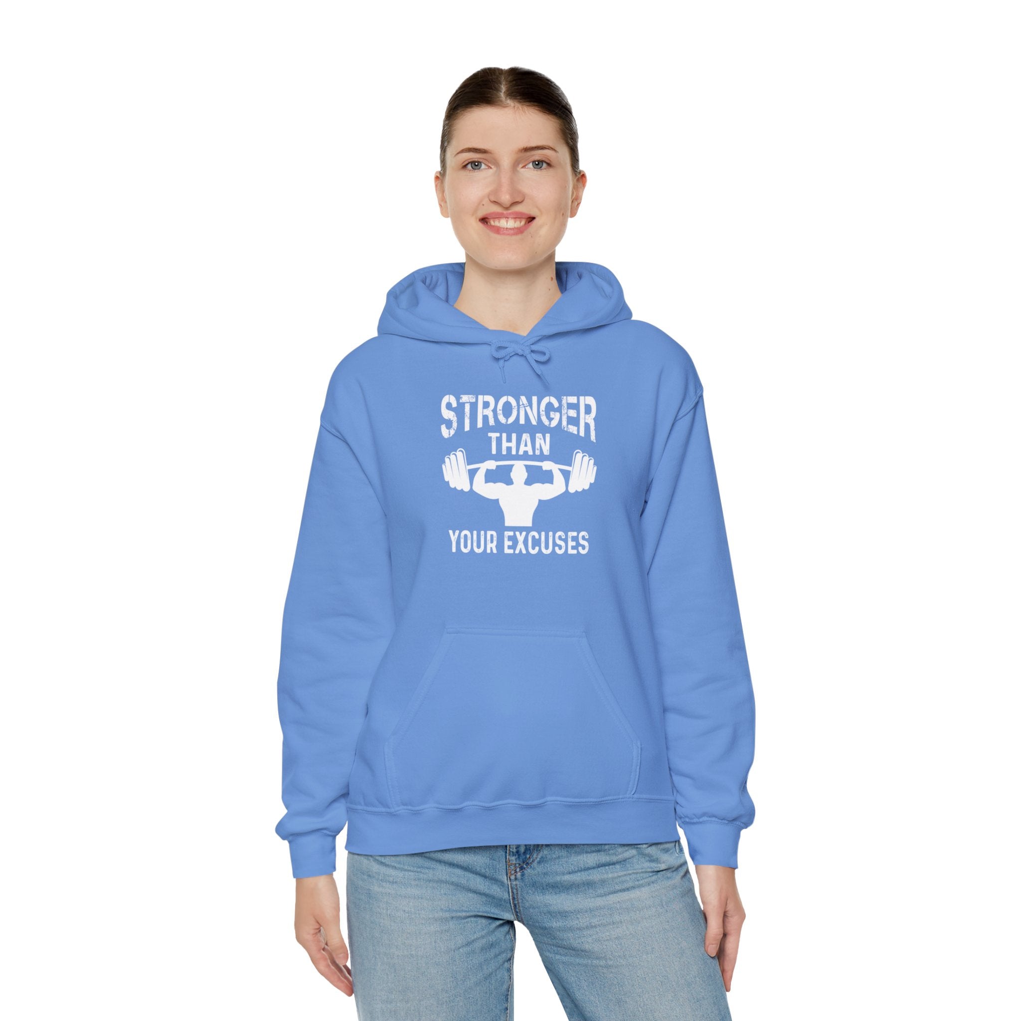 "Stronger Than Your Excuses" Unisex Heavy Blend™ Hooded Sweatshirt