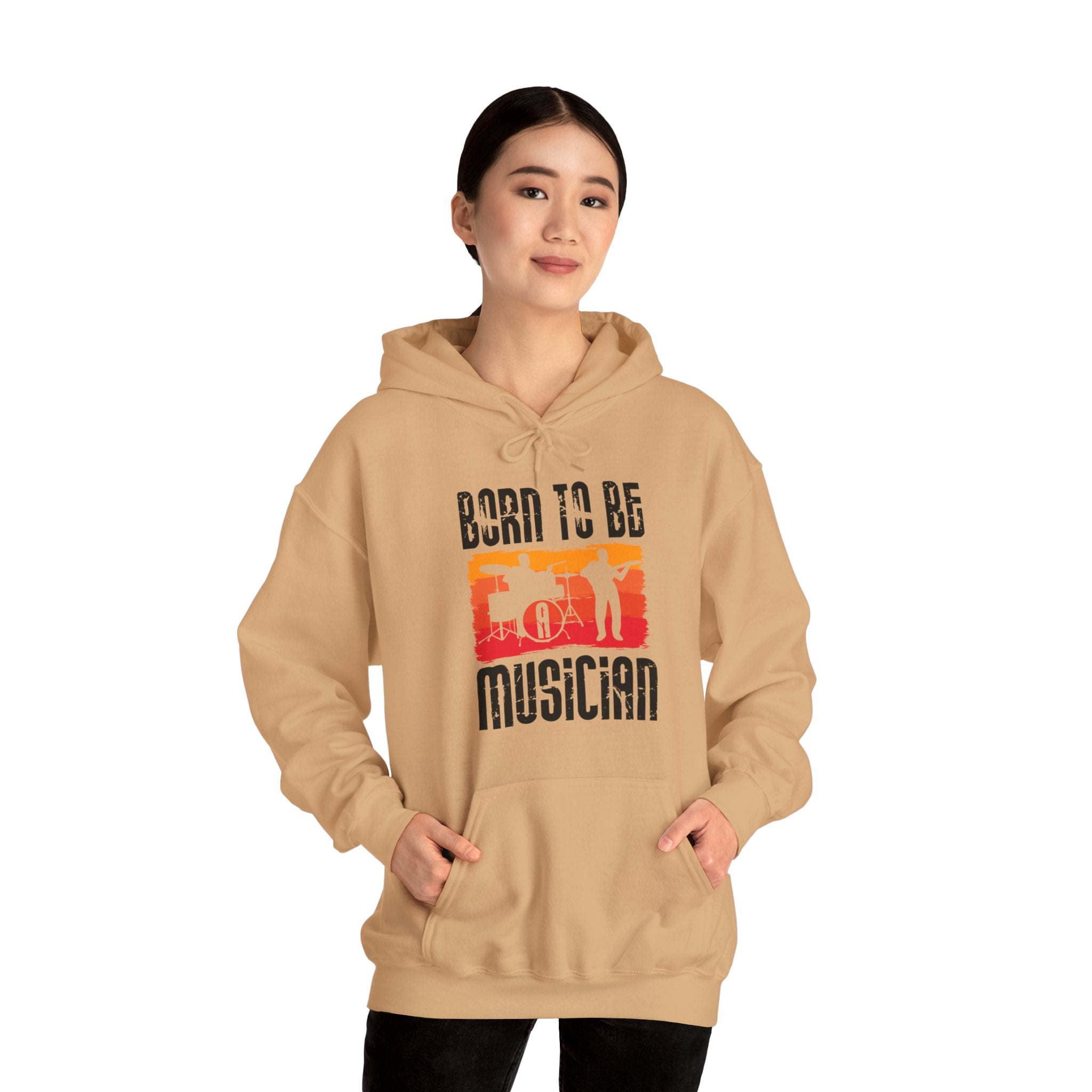 "Born To Be Musician"   Unisex Heavy Blend™ Hooded Sweatshirt