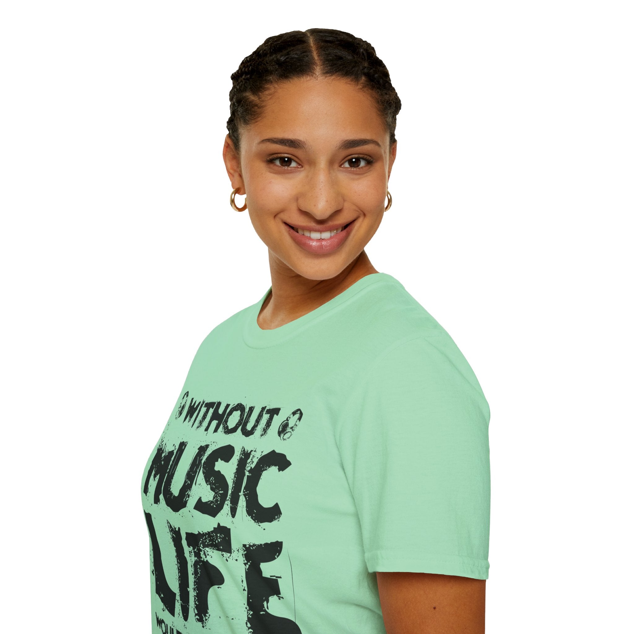 "Without Music Life Would be a Mistake" Unisex Soft style T-Shirt