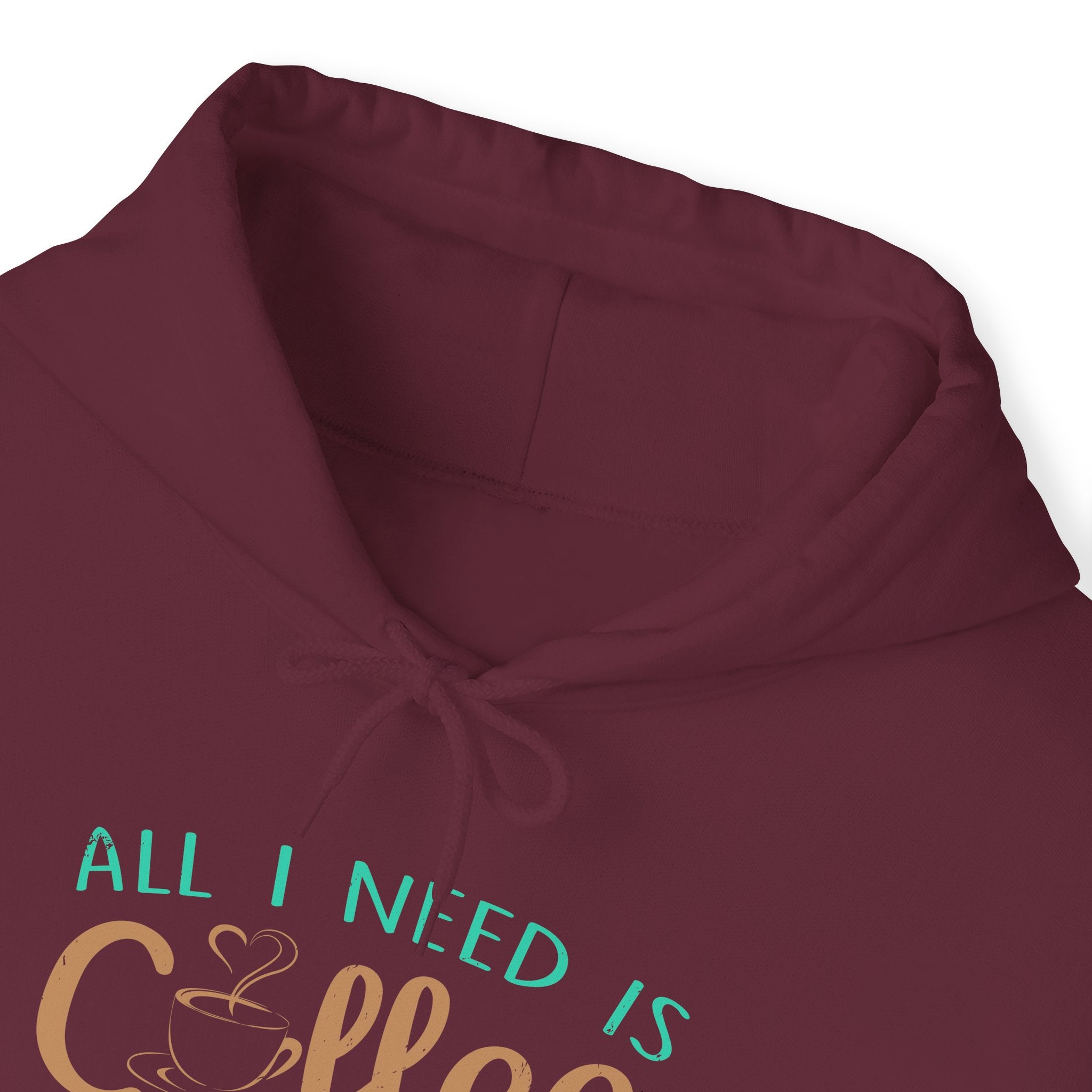 "ALL I NEED IS COFFEE AND MY CAMERA" Unisex Heavy Blend™ Hooded Sweatshirt