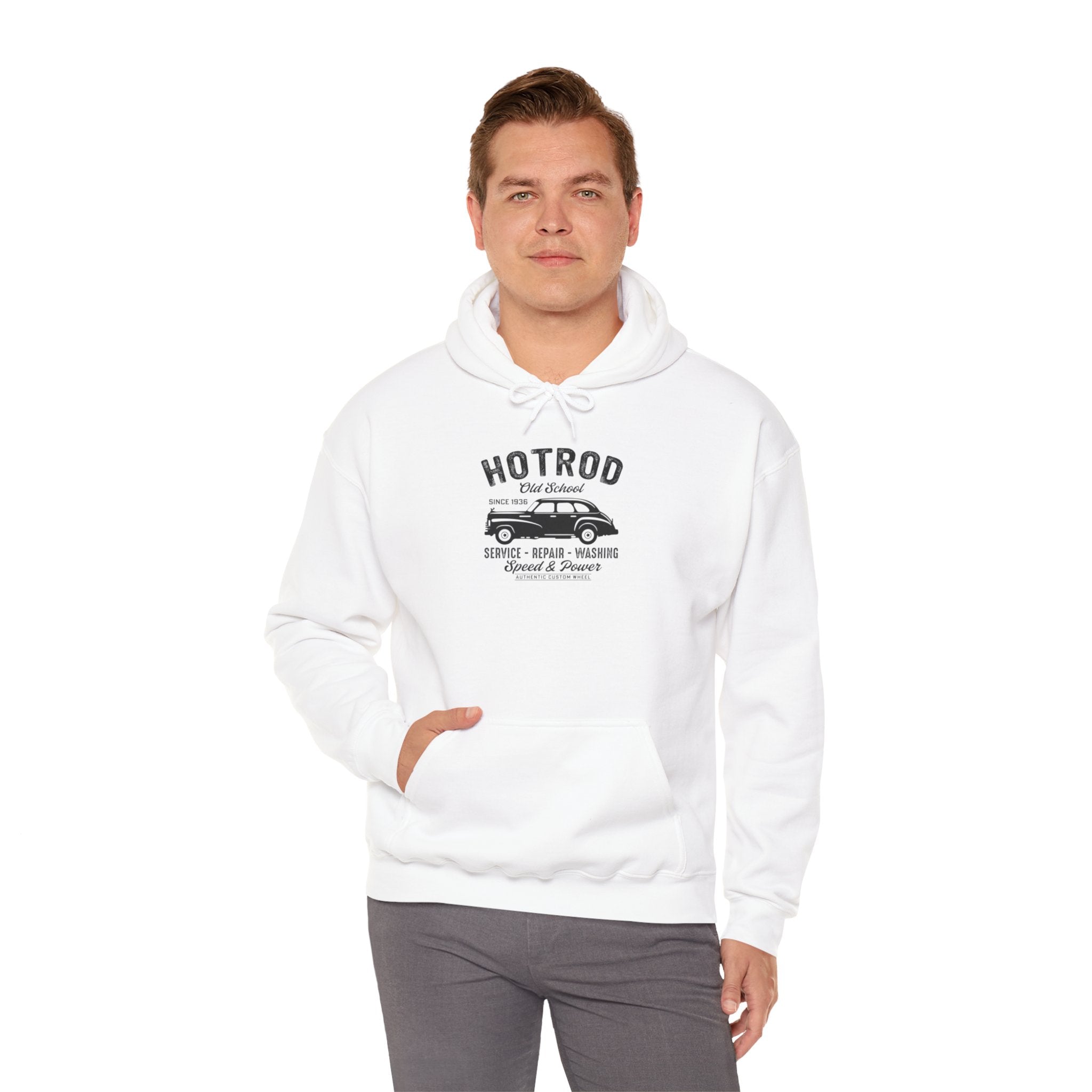 "HOTROD OLD SCHOOL" Unisex Heavy Blend™ Hooded Sweatshirt