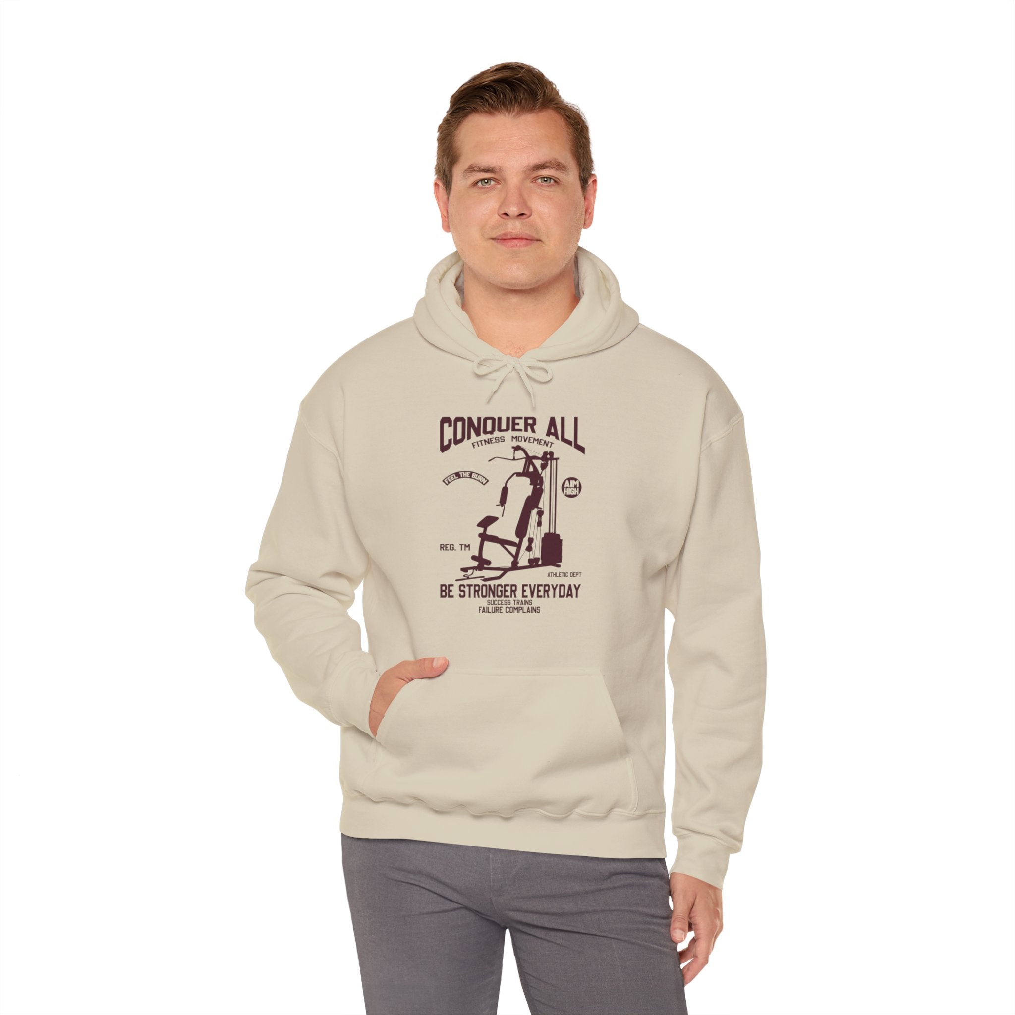 "Conquer All Be Stronger Everyday" Unisex Heavy Blend™ Hooded Sweatshirt