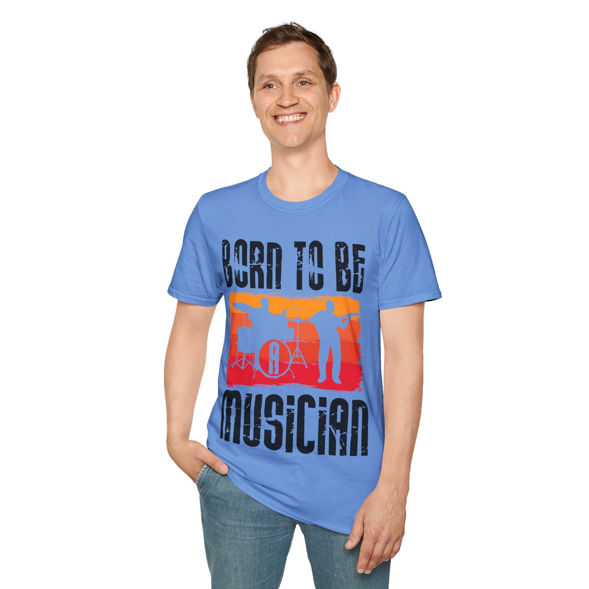 "Born To Be Musician"  Unisex Soft style T-Shirt