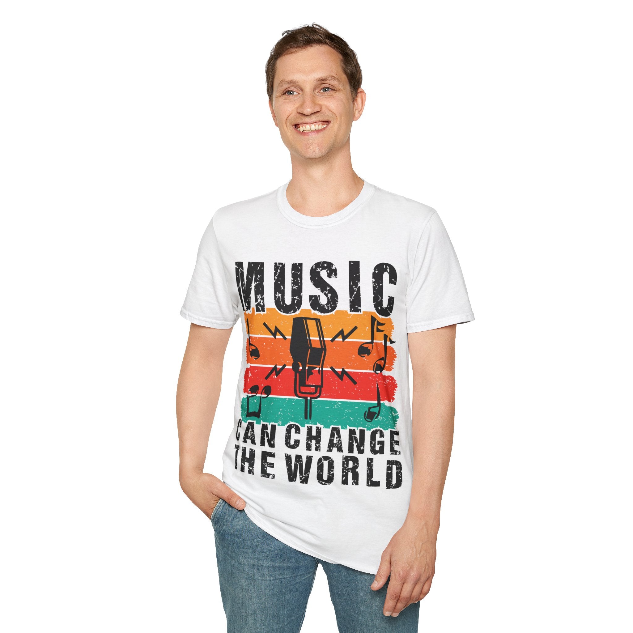 "Music Can Change The World" Unisex Soft style T-Shirt