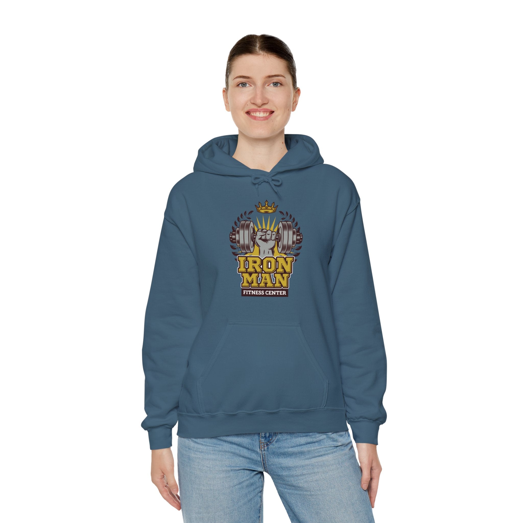 "IronMan Fitness Centre" Unisex Heavy Blend™ Hooded Sweatshirt