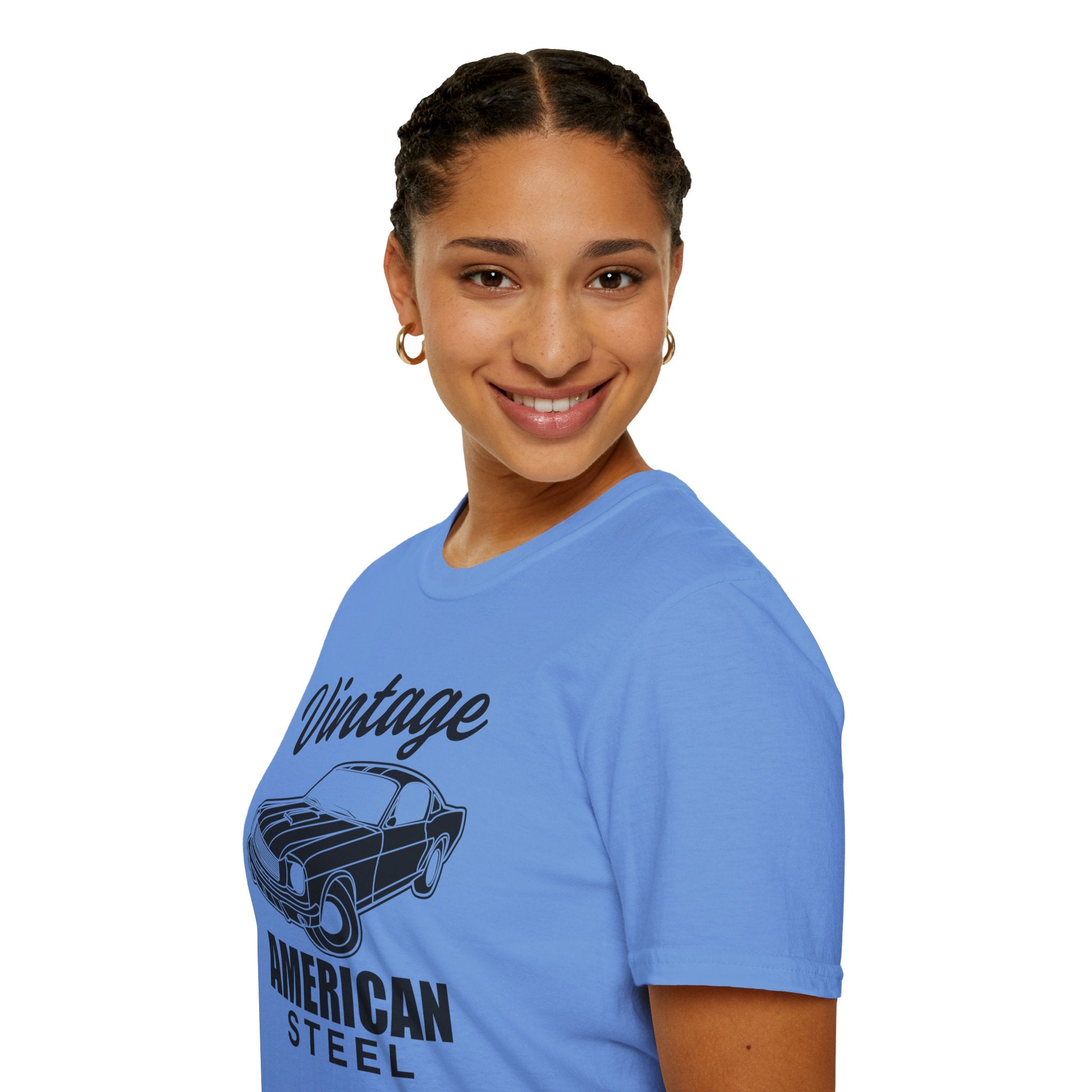 "VINTAGE AMERICAN STEEL" Unisex Soft style T-Shirt