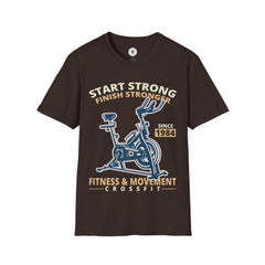 "Start Strong Finish Stronger" Unisex Soft style T-Shirt