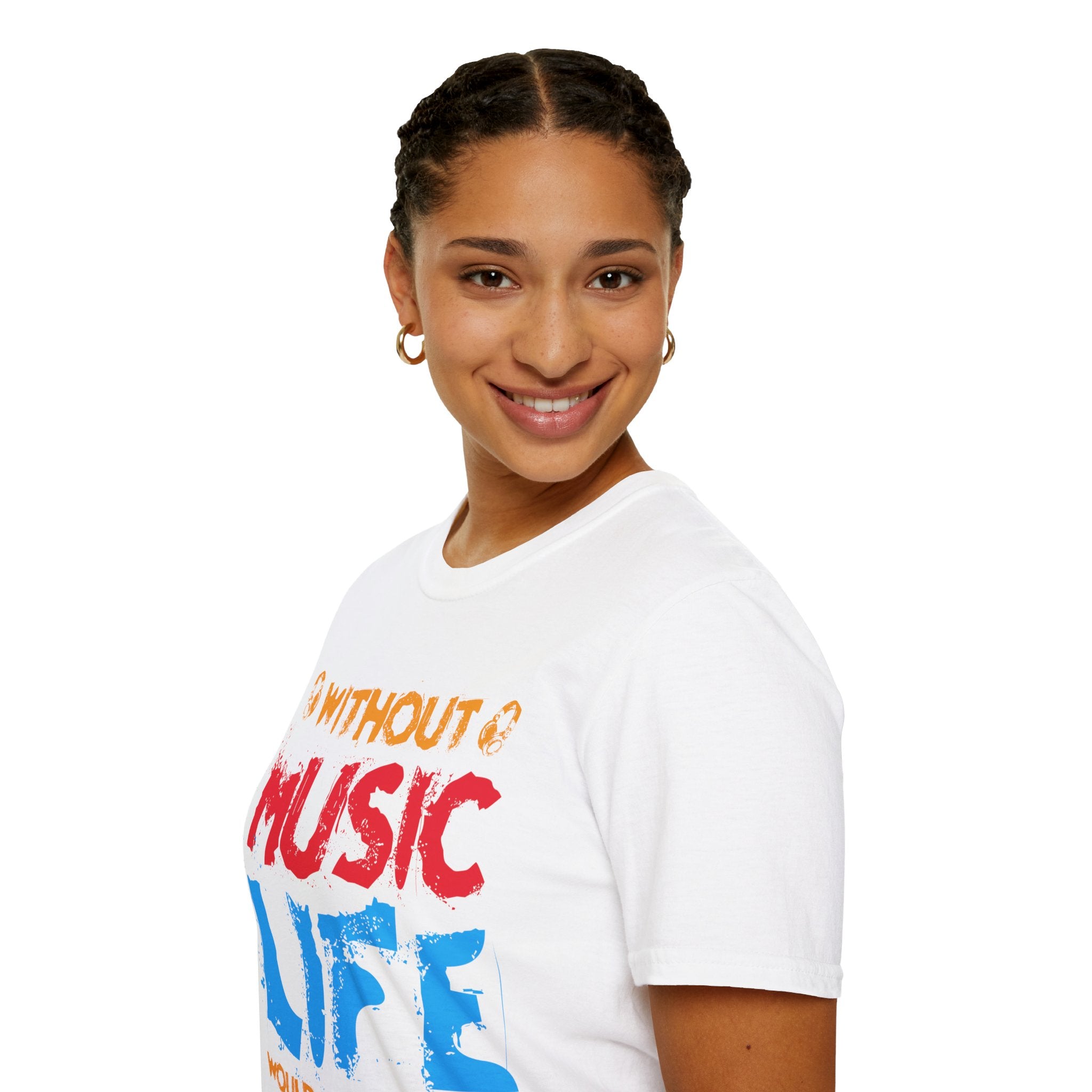 "Without Music Life Would be a Mistake" Unisex Soft style T-Shirt