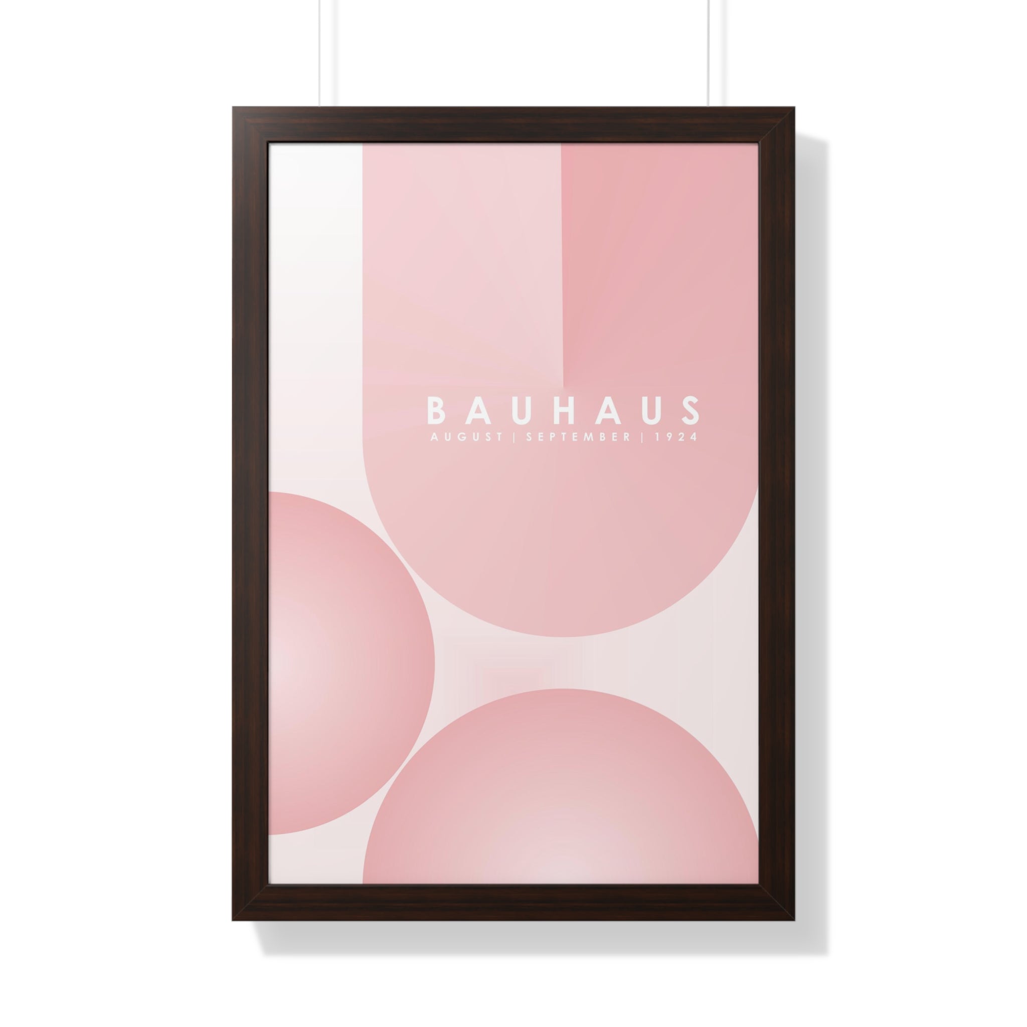 "BAUHAUS-STYLES-12" Framed Vertical Poster