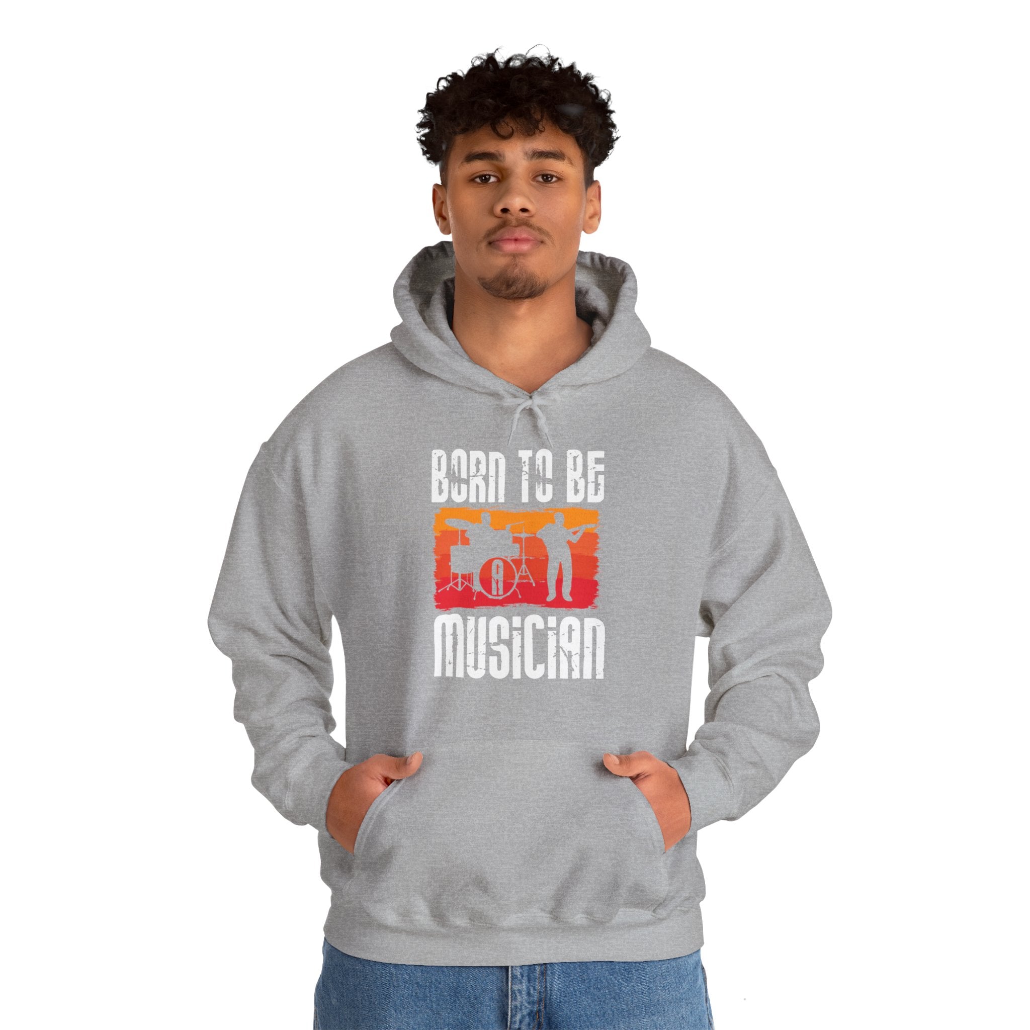 "Born To Be Musician"  Unisex Heavy Blend™ Hooded Sweatshirt