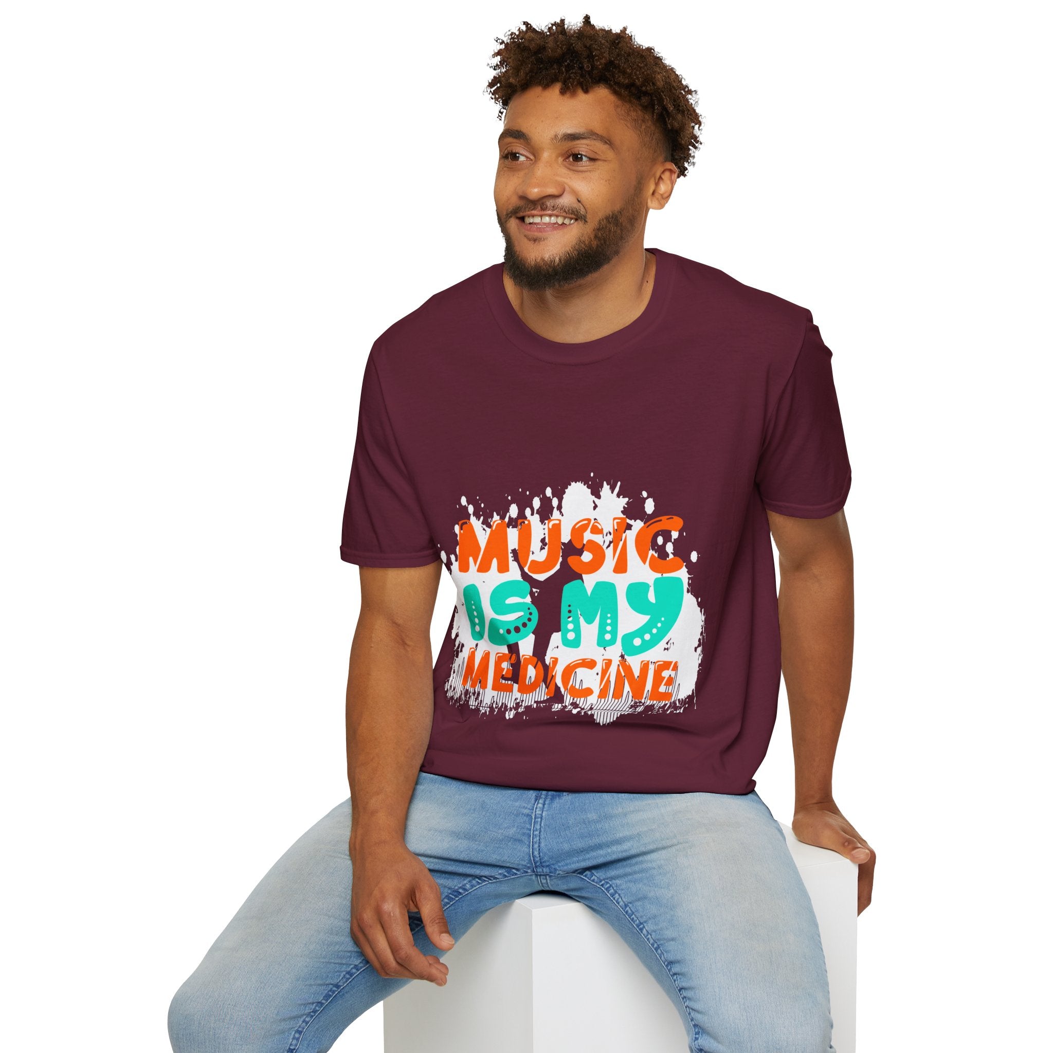 "Music In My Medicine" Unisex Soft style T-Shirt