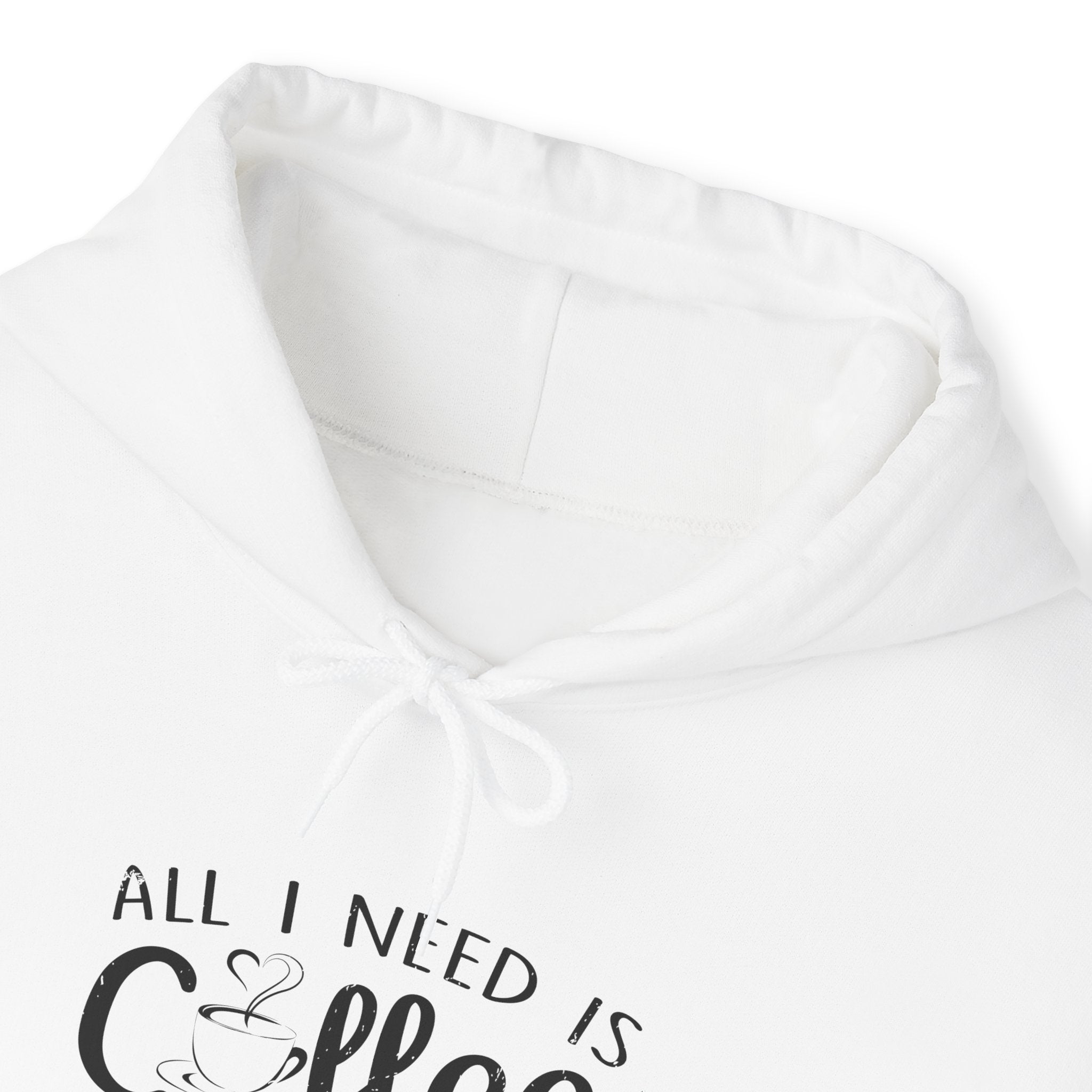 "ALL I NEED IS COFFEE AND MY CAMERA" Unisex Heavy Blend™ Hooded Sweatshirt