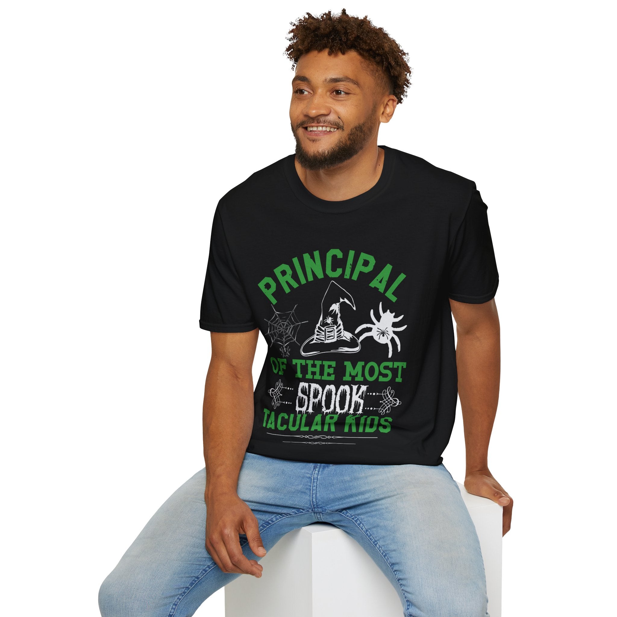 "PRINCIPAL OF THE MOST SPOOK TACULAR KIDS" Unisex Soft style T-Shirt