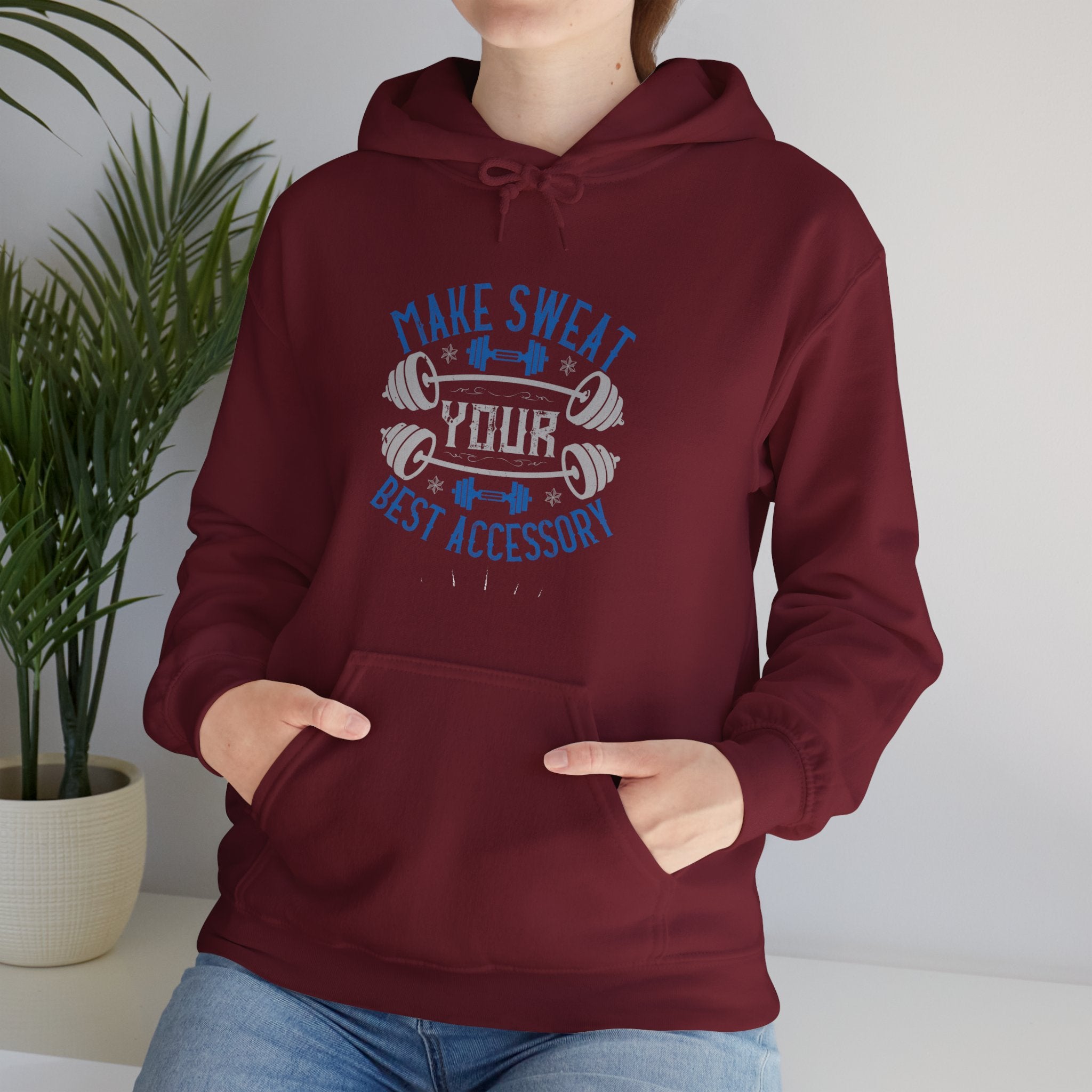 "Make Sweat Your Best Accessory" Unisex Heavy Blend™ Hooded Sweatshirt