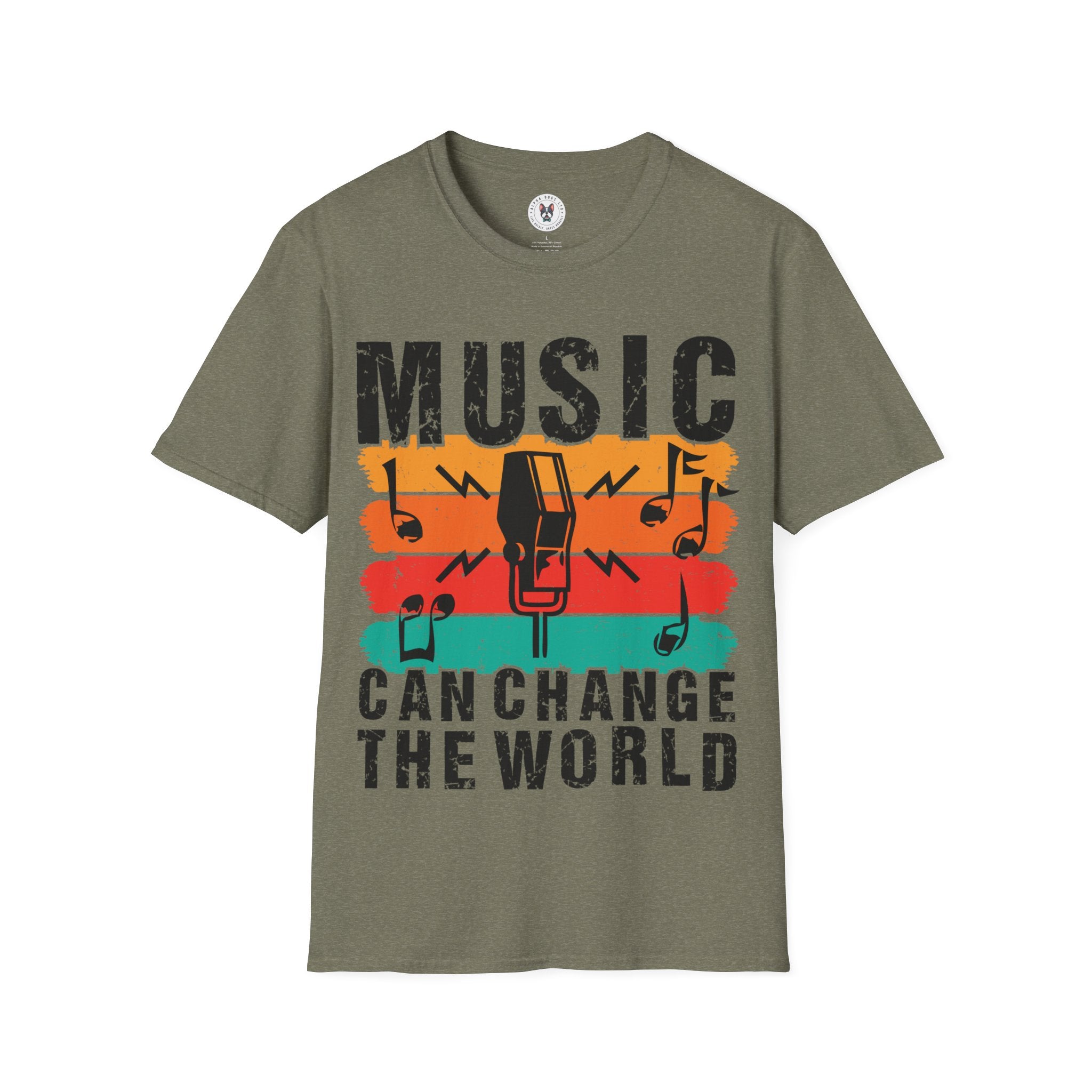 "Music Can Change The World" Unisex Soft style T-Shirt