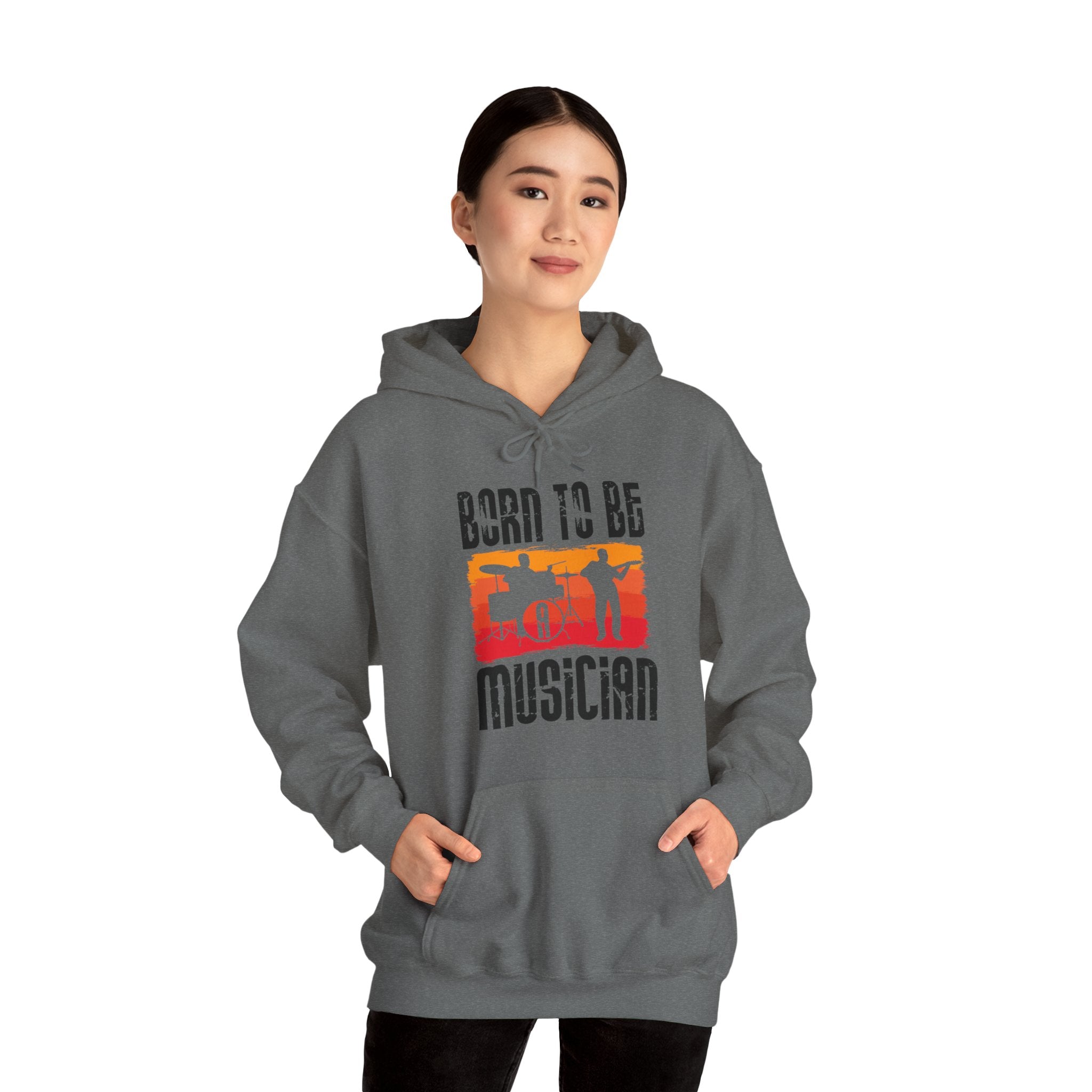 "Born To Be Musician"   Unisex Heavy Blend™ Hooded Sweatshirt