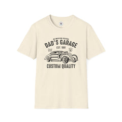 "DAD'S GARAGE CUSTOM QUALITY" Unisex Soft style T-Shirt