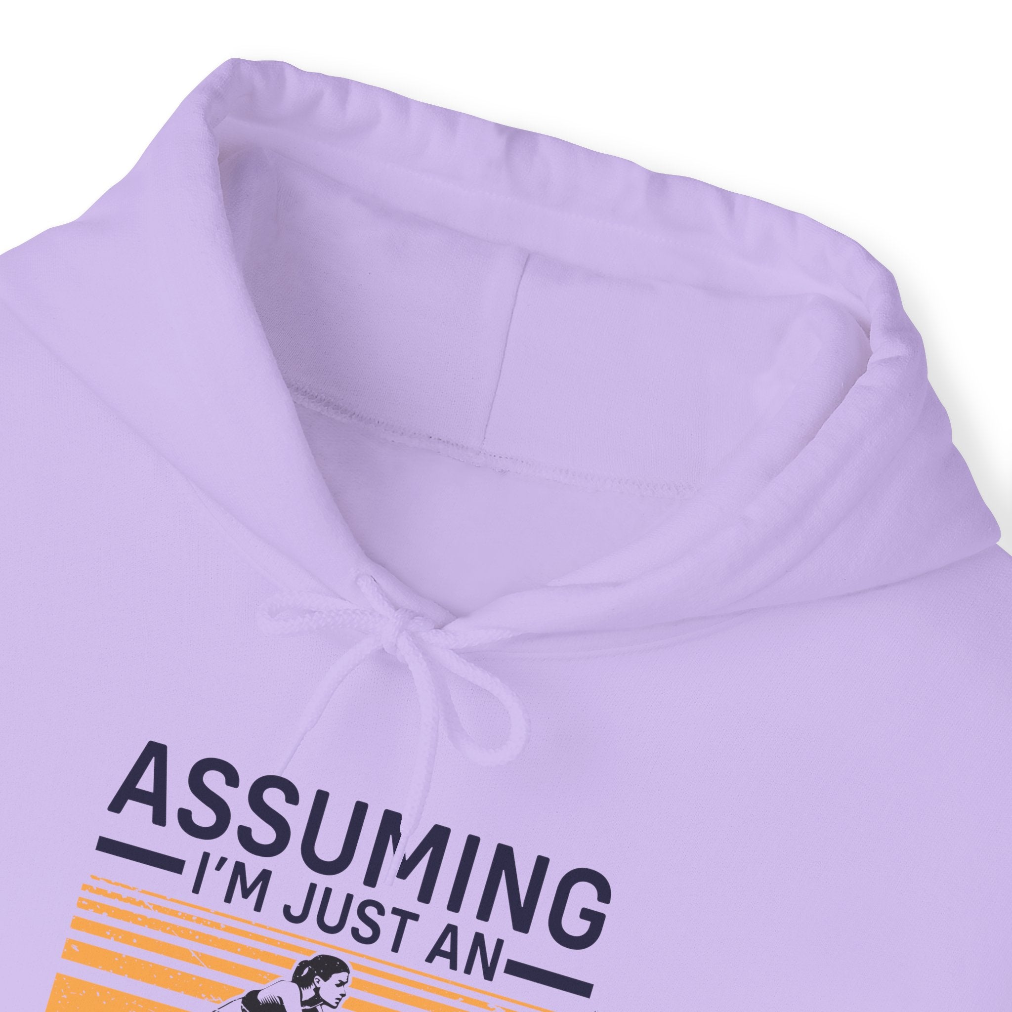 "Assuming I M Just An Old Lady Was Your First Mistake"  Unisex Heavy Blend™ Hooded Sweatshirt