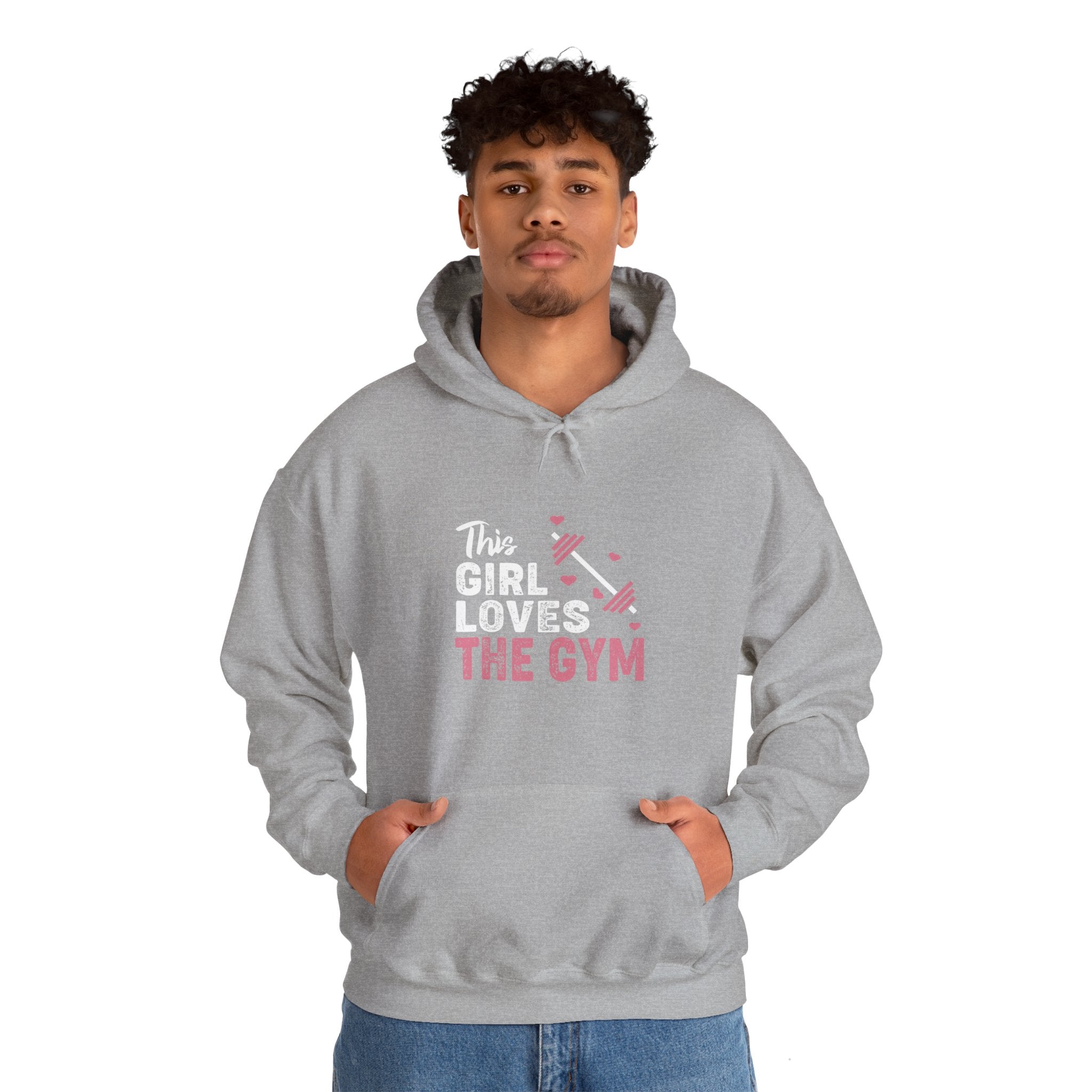 "The Girl Loves The Gym" Unisex Heavy Blend™ Hooded Sweatshirt