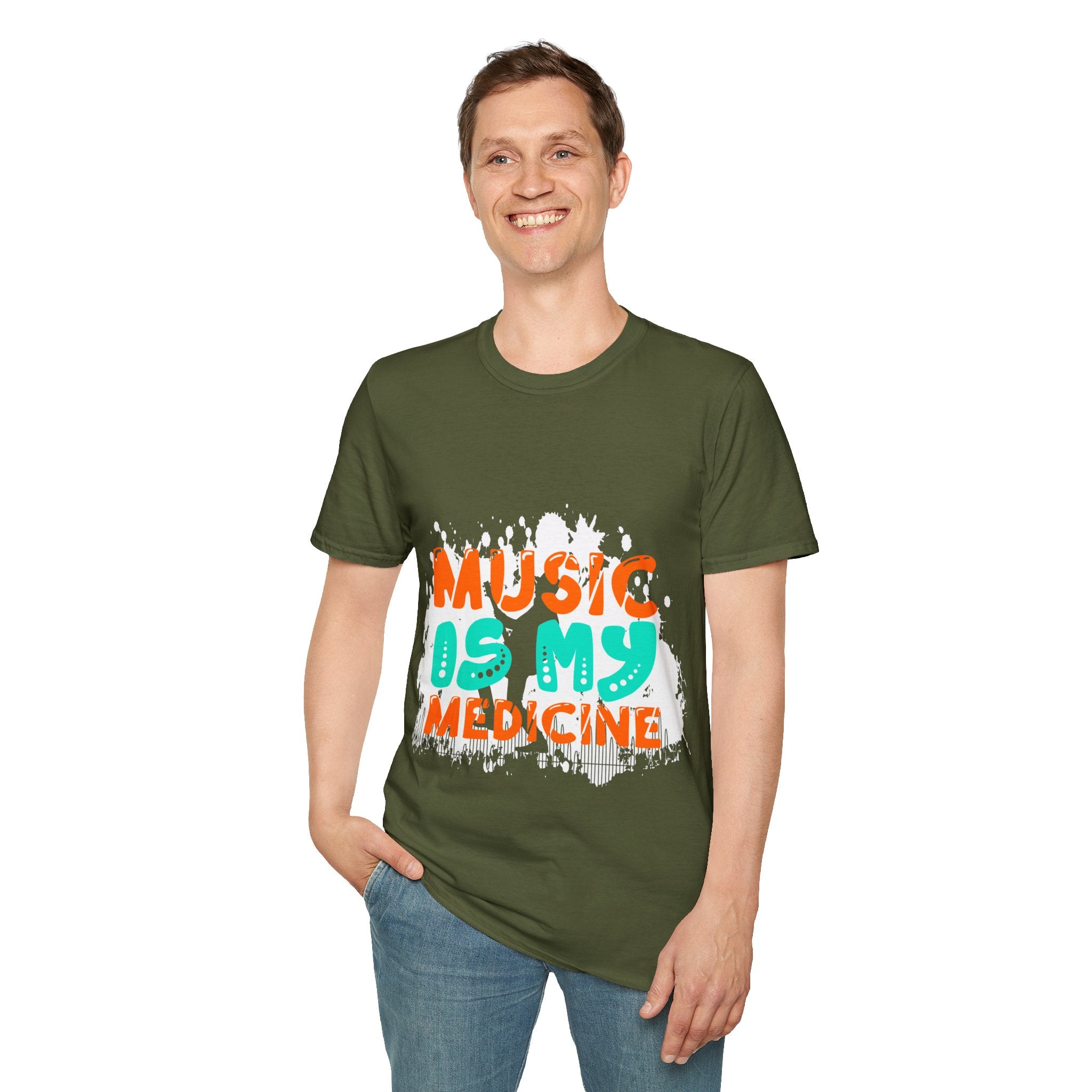 "Music In My Medicine" Unisex Soft style T-Shirt