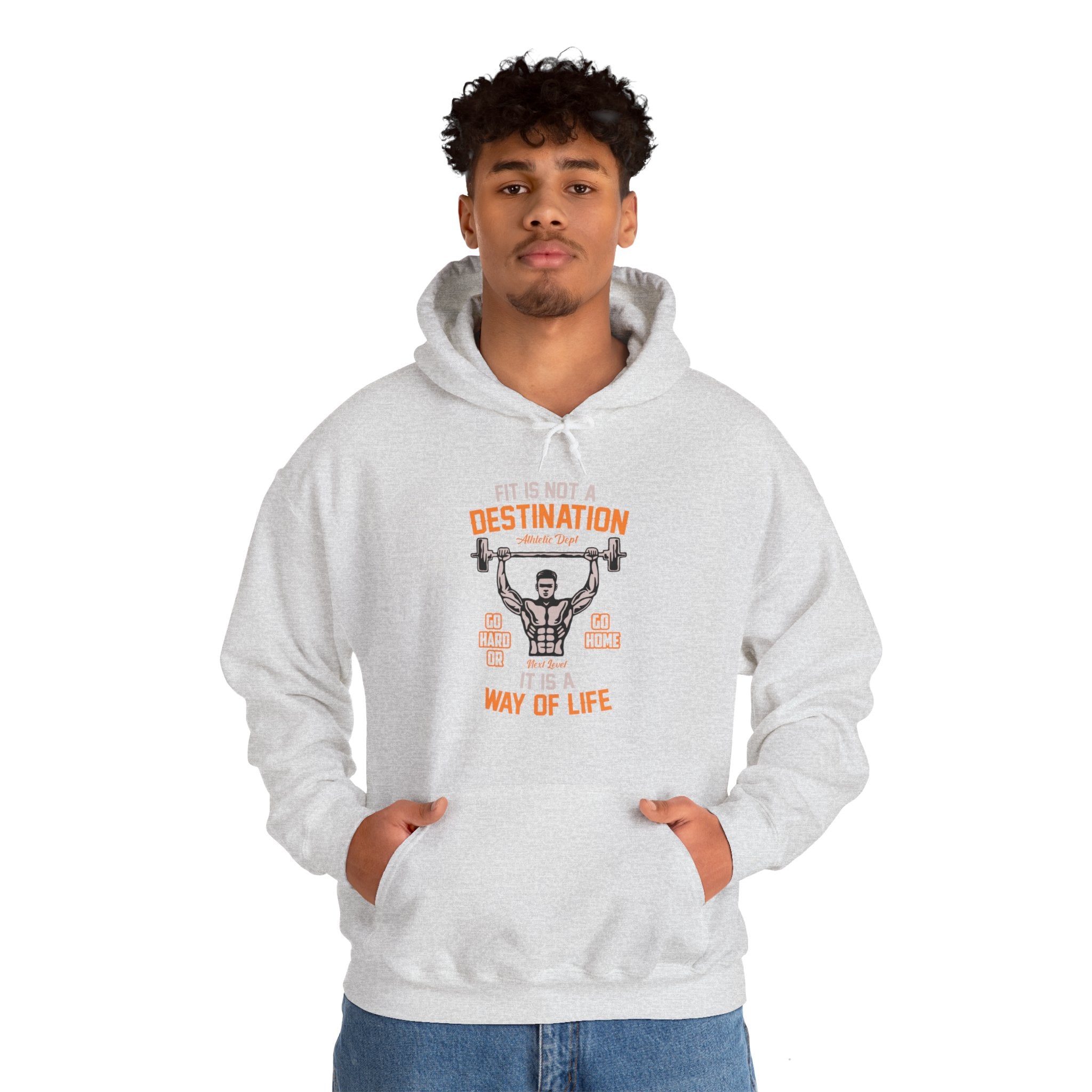 "Fit Is Not A Destination, Its A Way Of Life" Unisex Heavy Blend™ Hooded Sweatshirt