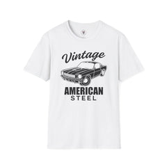 "VINTAGE AMERICAN STEEL" Unisex Soft style T-Shirt