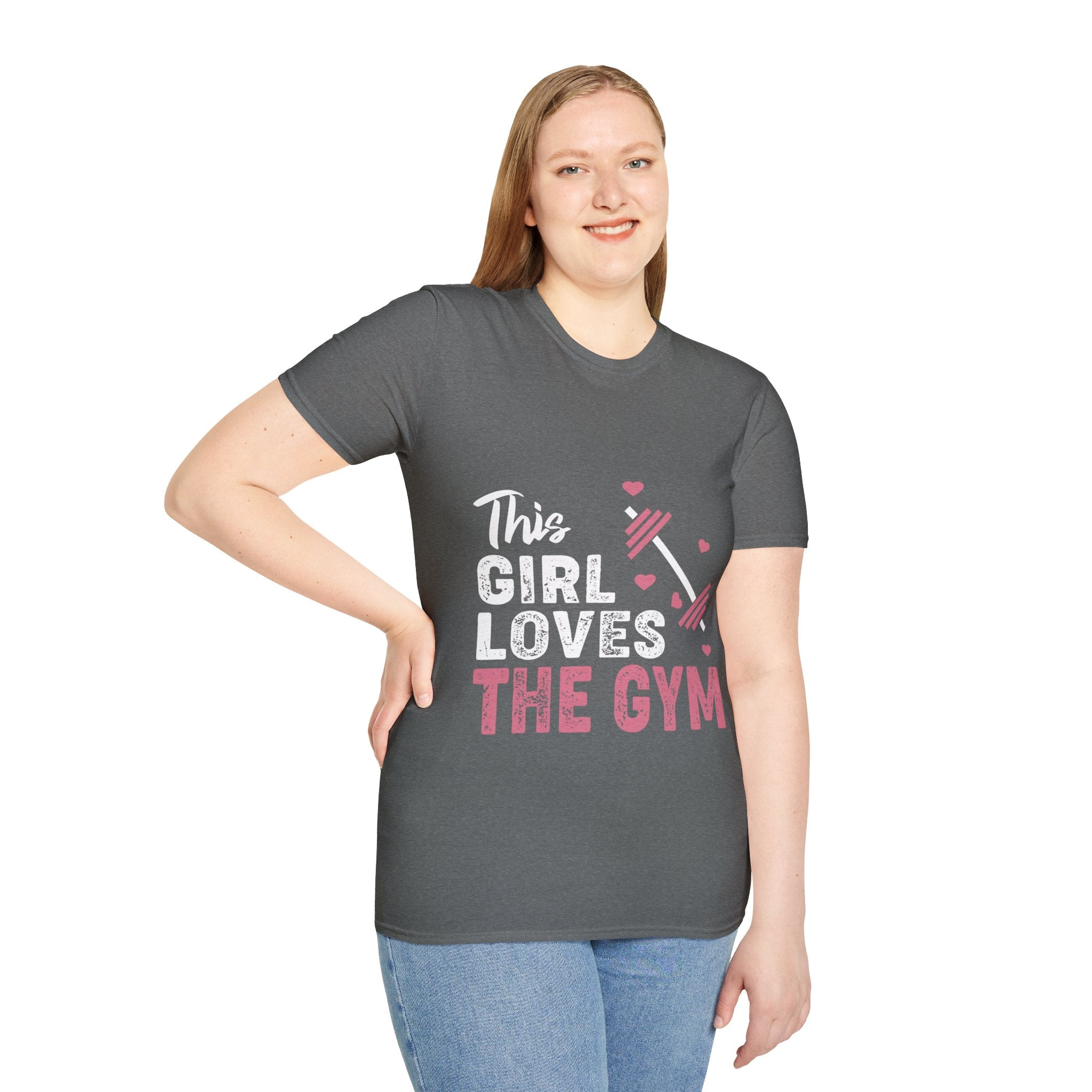 "The Girl Loves The Gym" Unisex Soft style T-Shirt