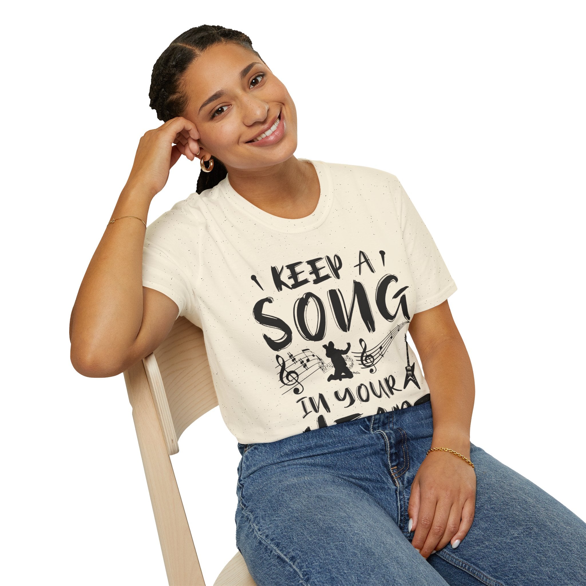 "Keep A Song In Your Heart" Unisex Soft style T-Shirt