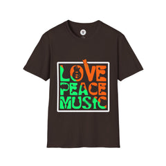 "Love Peace Music" Unisex Soft style T-Shirt