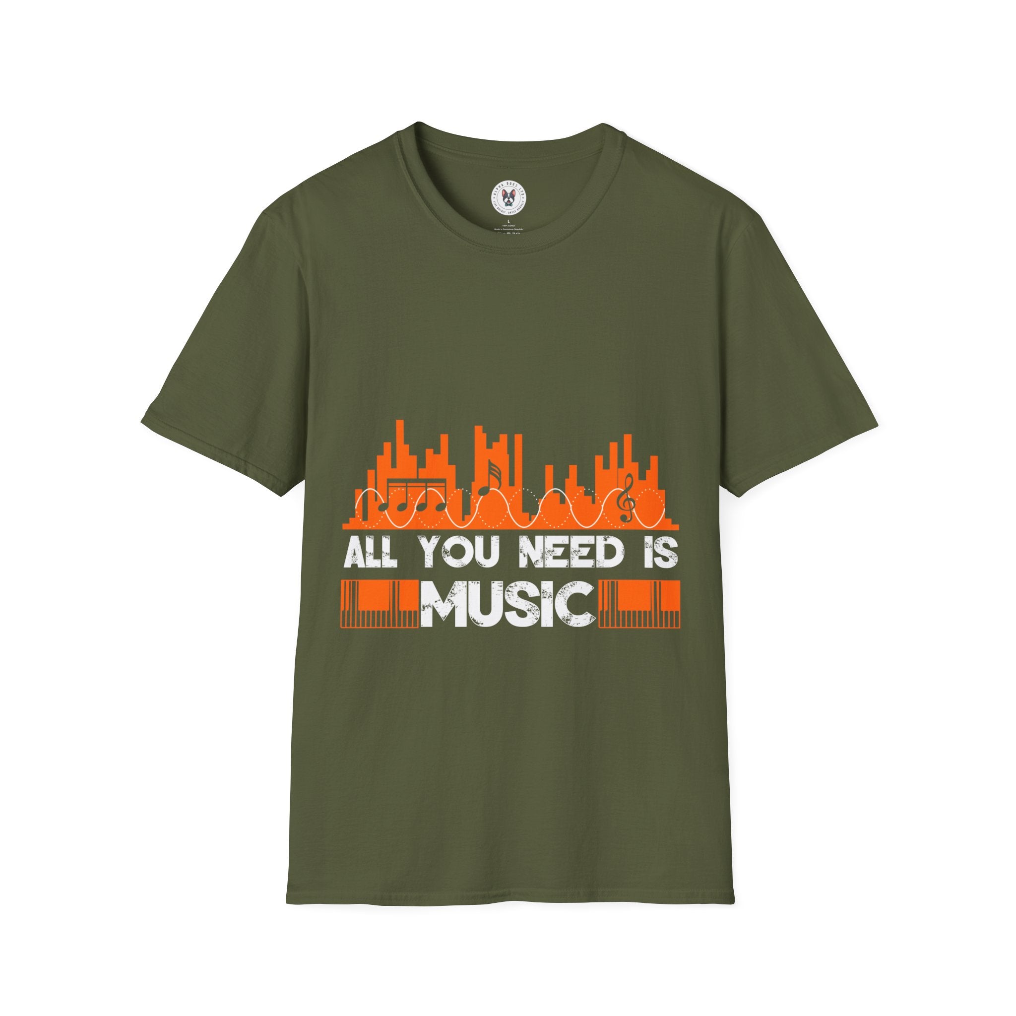 "All You Need Is Music" Unisex Soft style T-Shirt