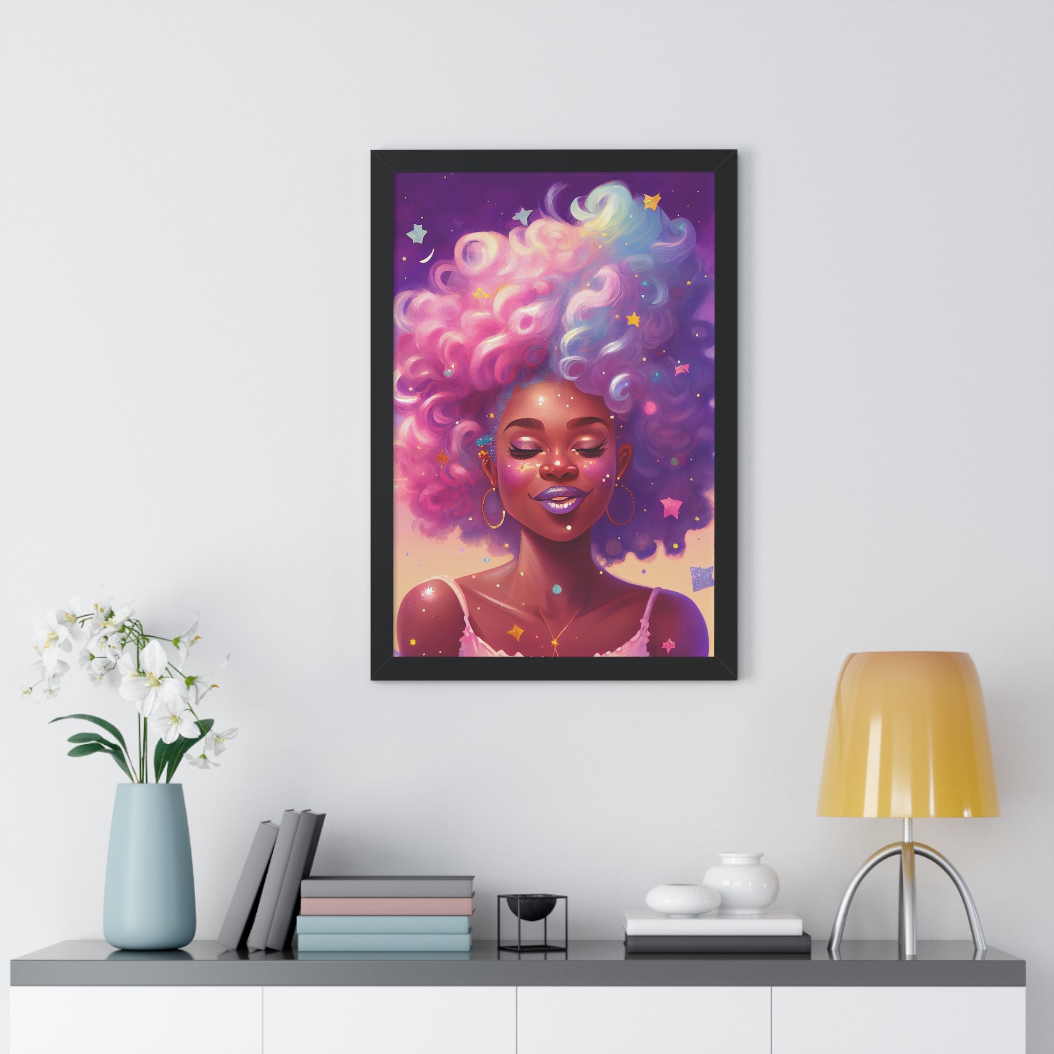 "BLACK GIRL MAGIC" Framed Vertical Poster