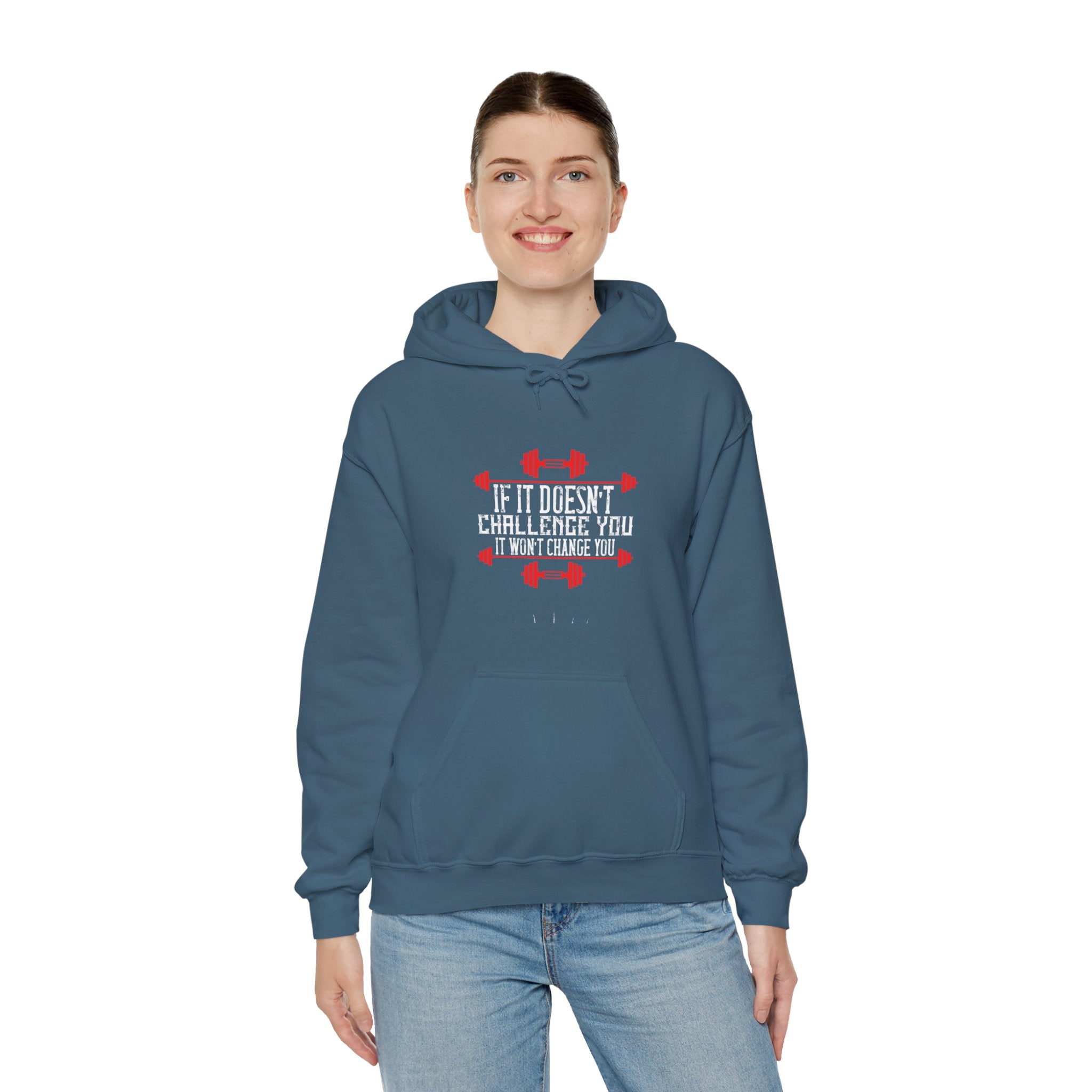 "If Doesn't Challenge You It Won't Change You" Unisex Heavy Blend™ Hooded Sweatshirt