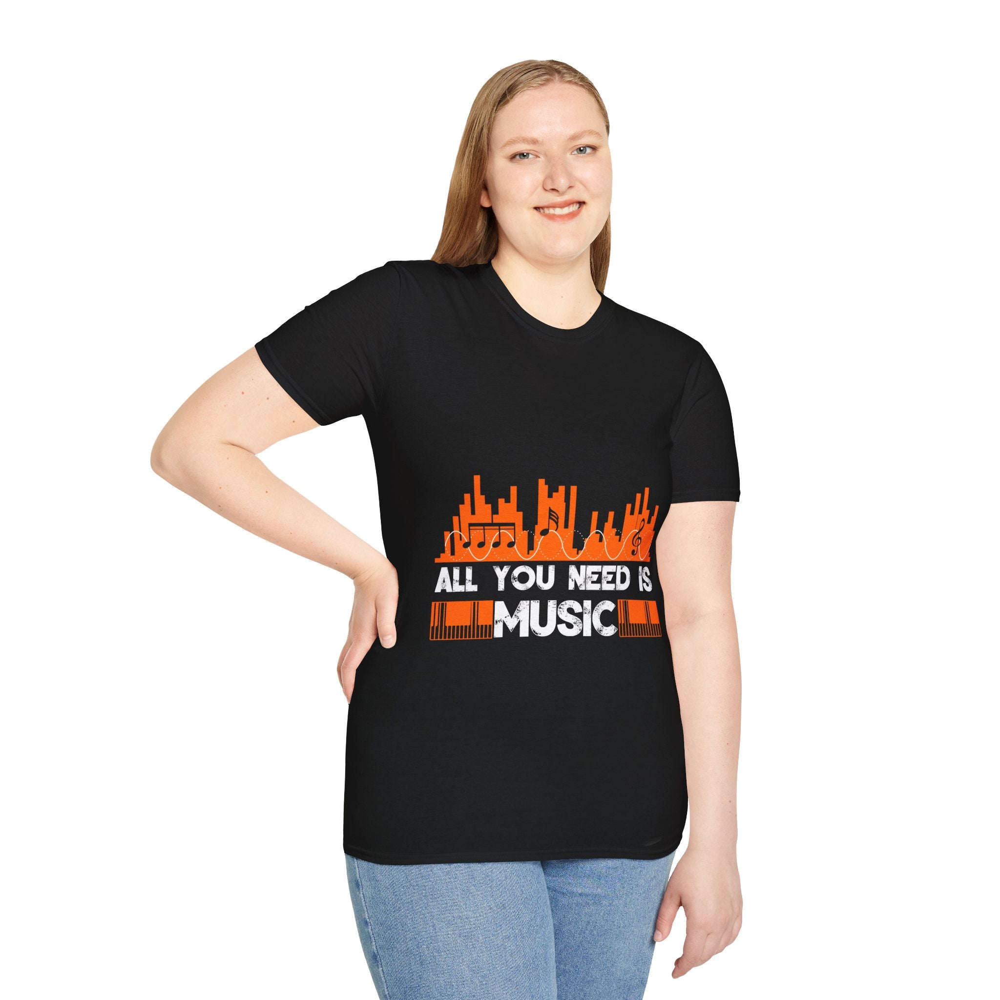 "All You Need Is Music" Unisex Soft style T-Shirt