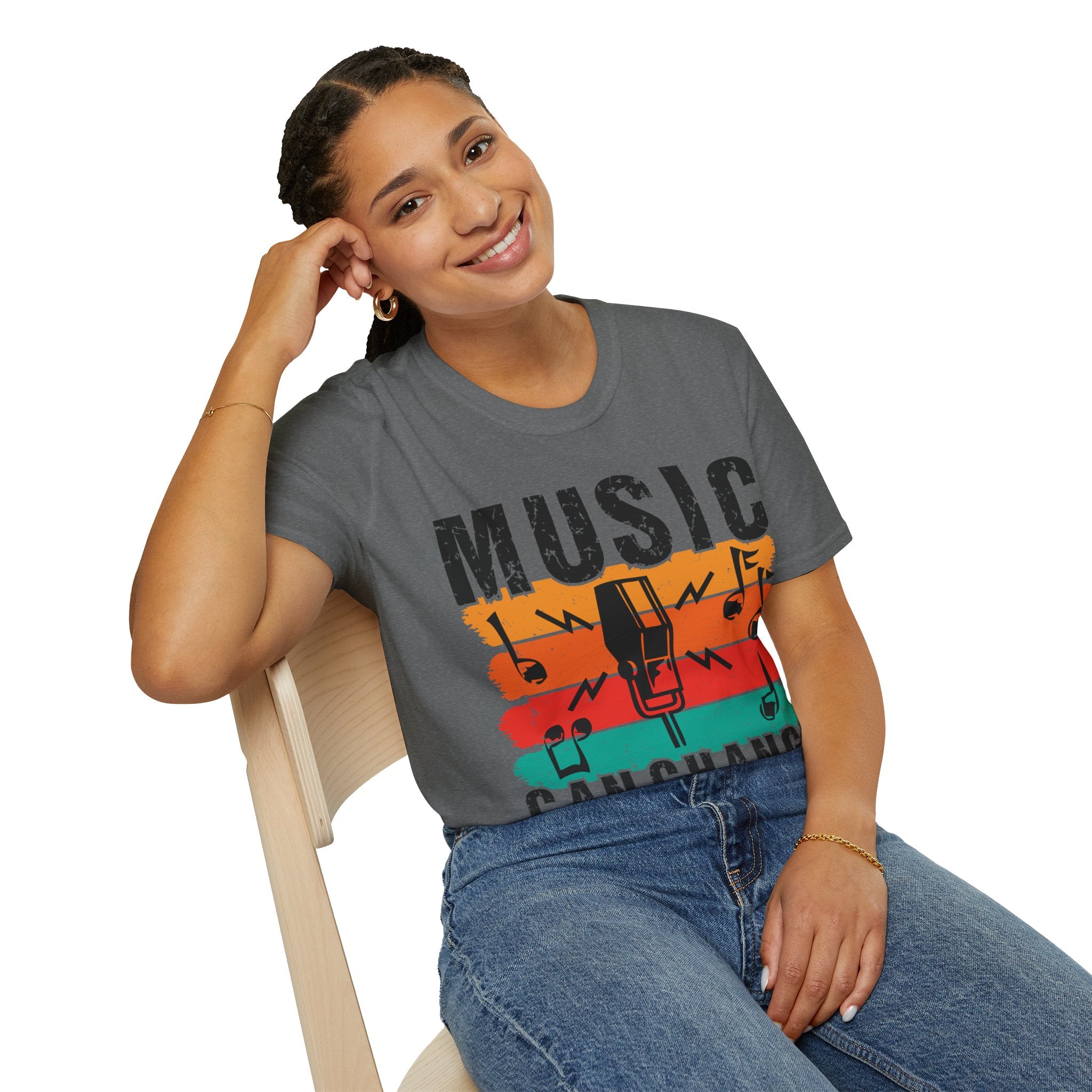 "Music Can Change The World" Unisex Soft style T-Shirt