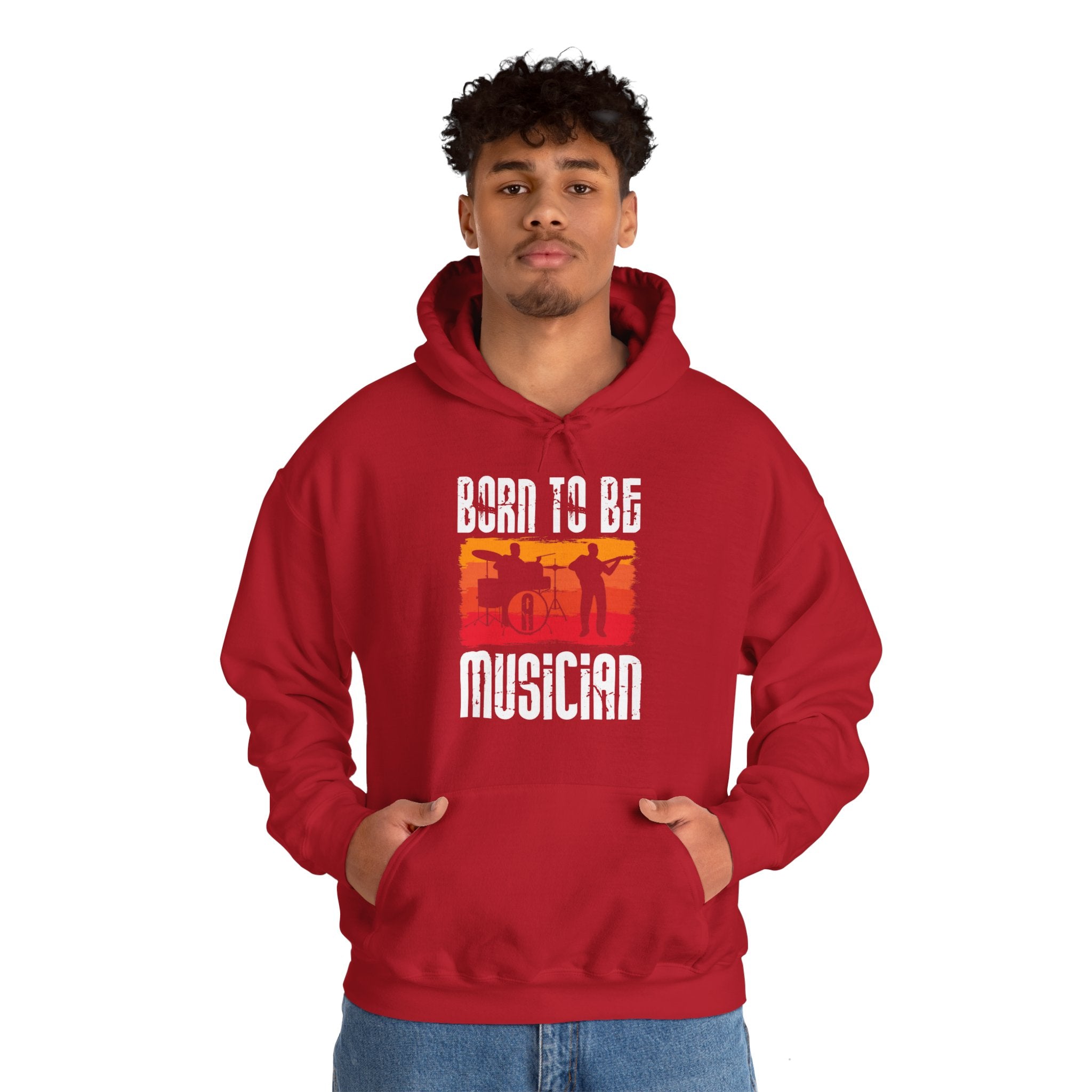 "Born To Be Musician"  Unisex Heavy Blend™ Hooded Sweatshirt