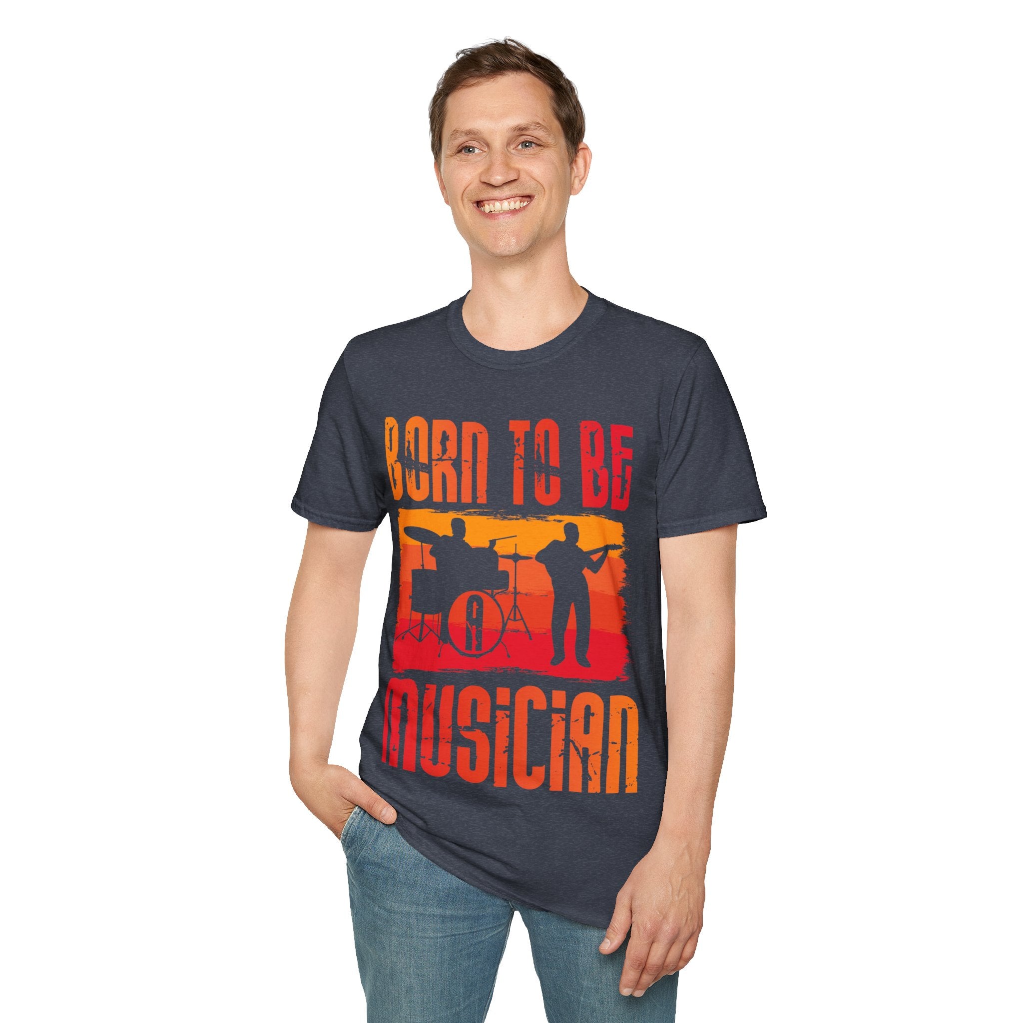 "Born To Be Musician" Unisex Soft style T-Shirt