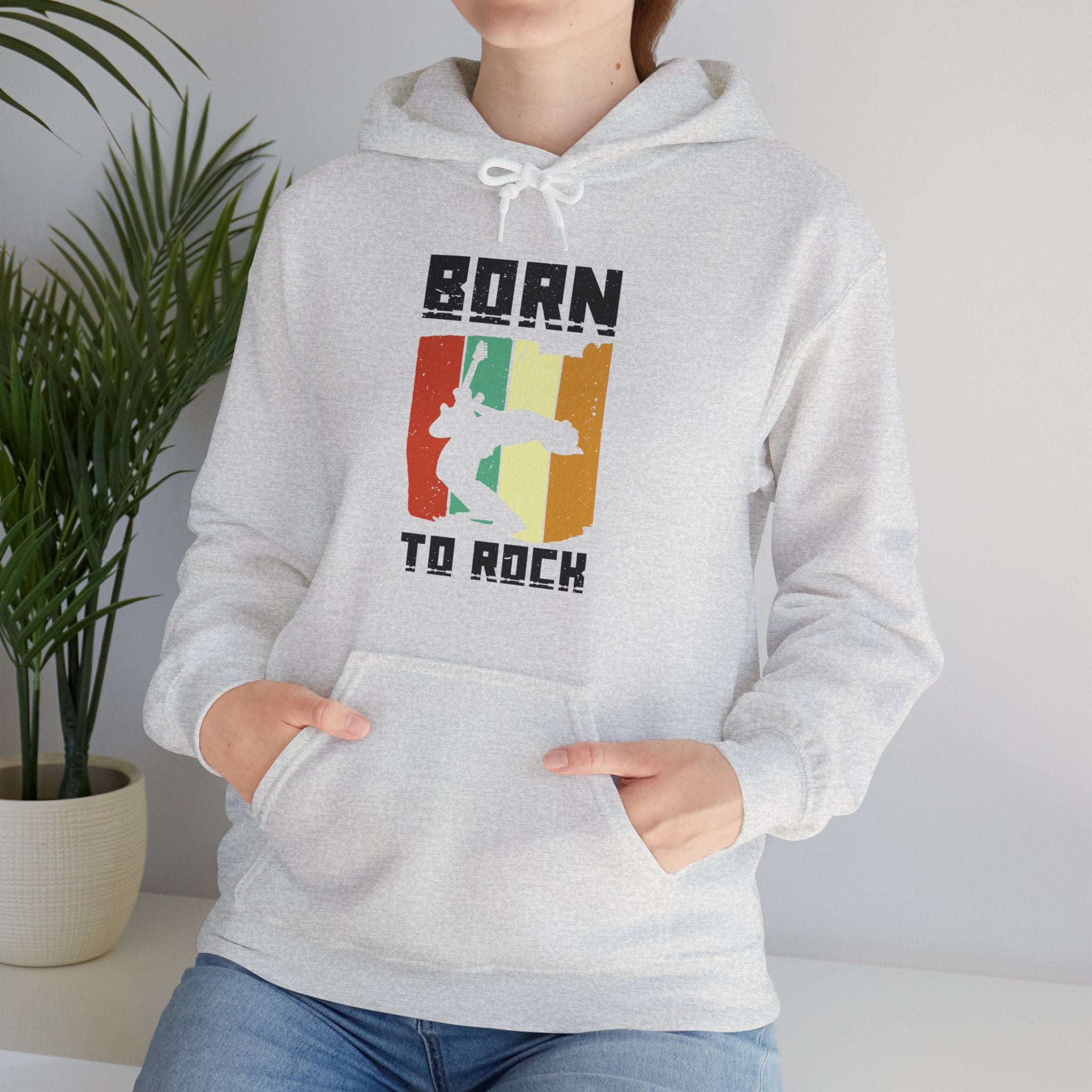 "Born To Rock"  Unisex Heavy Blend™ Hooded Sweatshirt