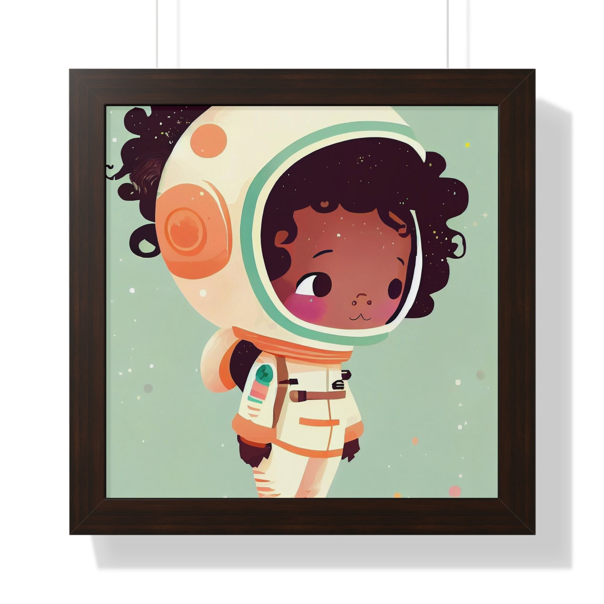 "BG ASTRONAUT" Framed Vertical Poster