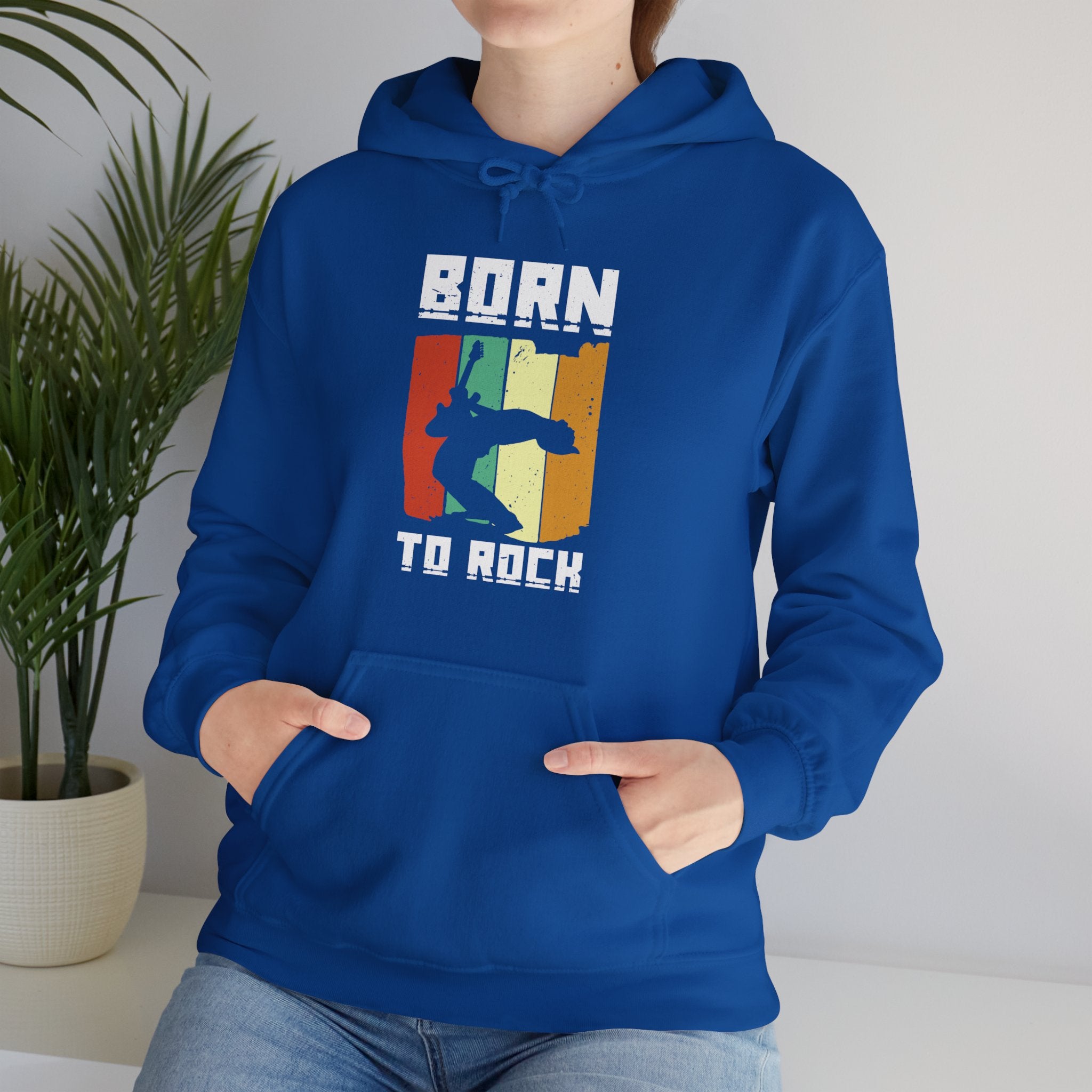 "Born To Rock"  Unisex Heavy Blend™ Hooded Sweatshirt