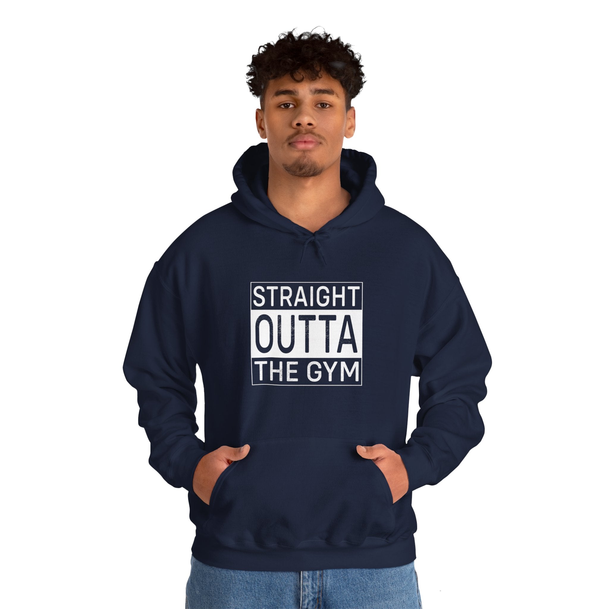 "Straight Outta A Gym'' Unisex Heavy Blend™ Hooded Sweatshirt