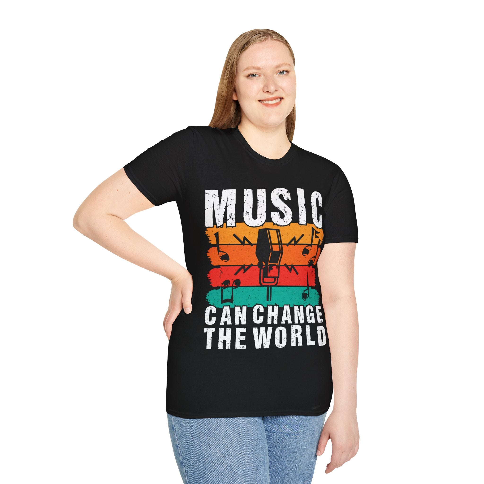 "Music Can Change The World" Unisex Soft style T-Shirt