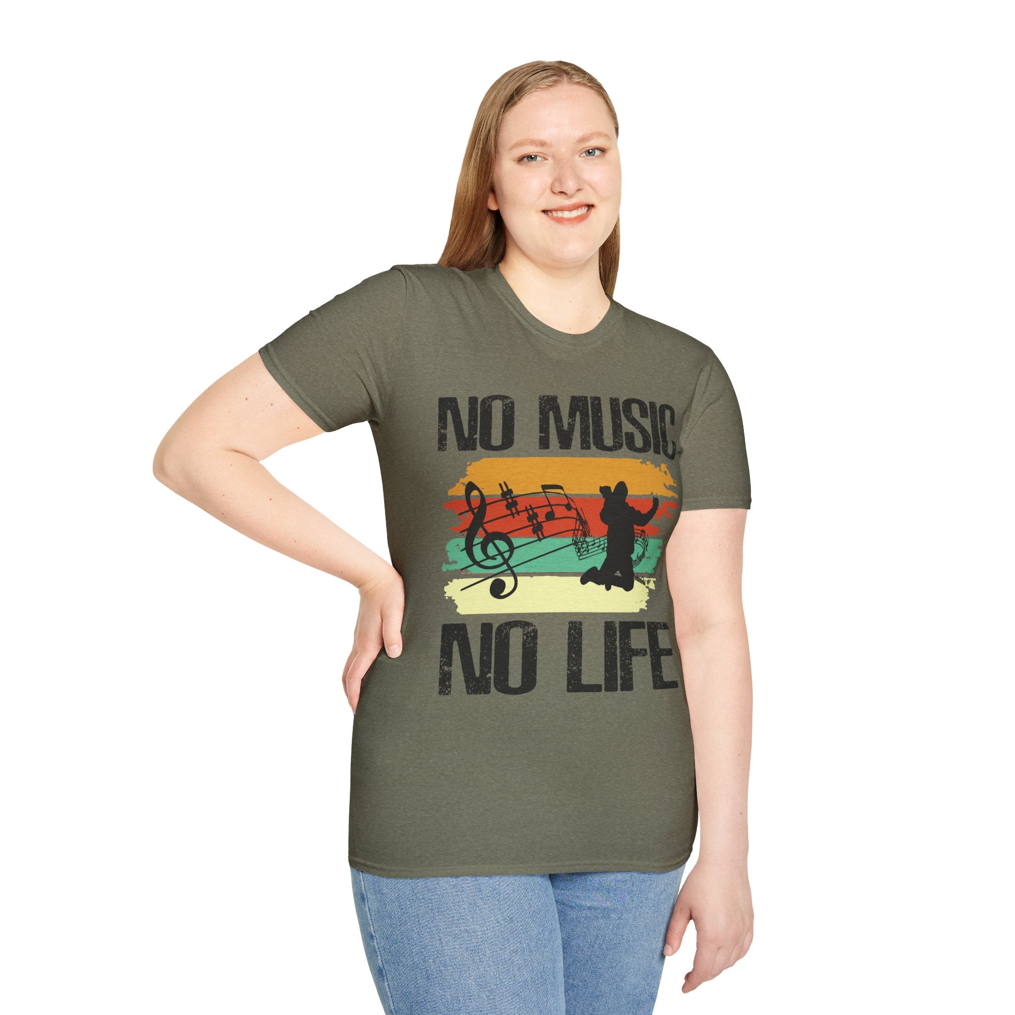 "No Music No Life"  Unisex Soft style T-Shirt