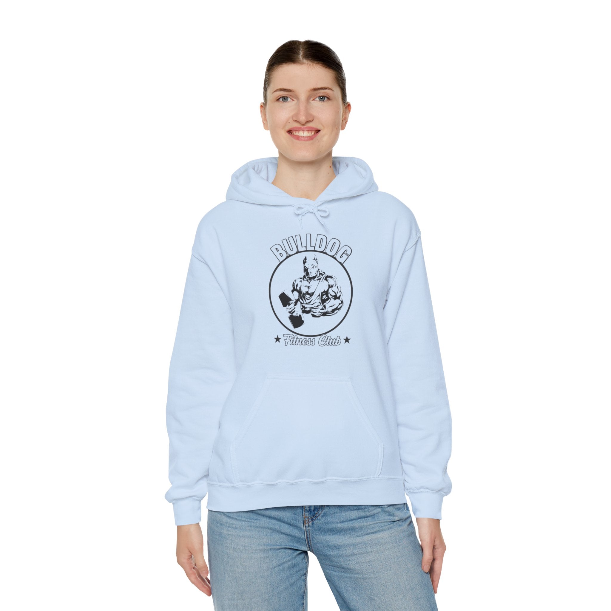 "BullDog Fitness Club"  Unisex Heavy Blend™ Hooded Sweatshirt