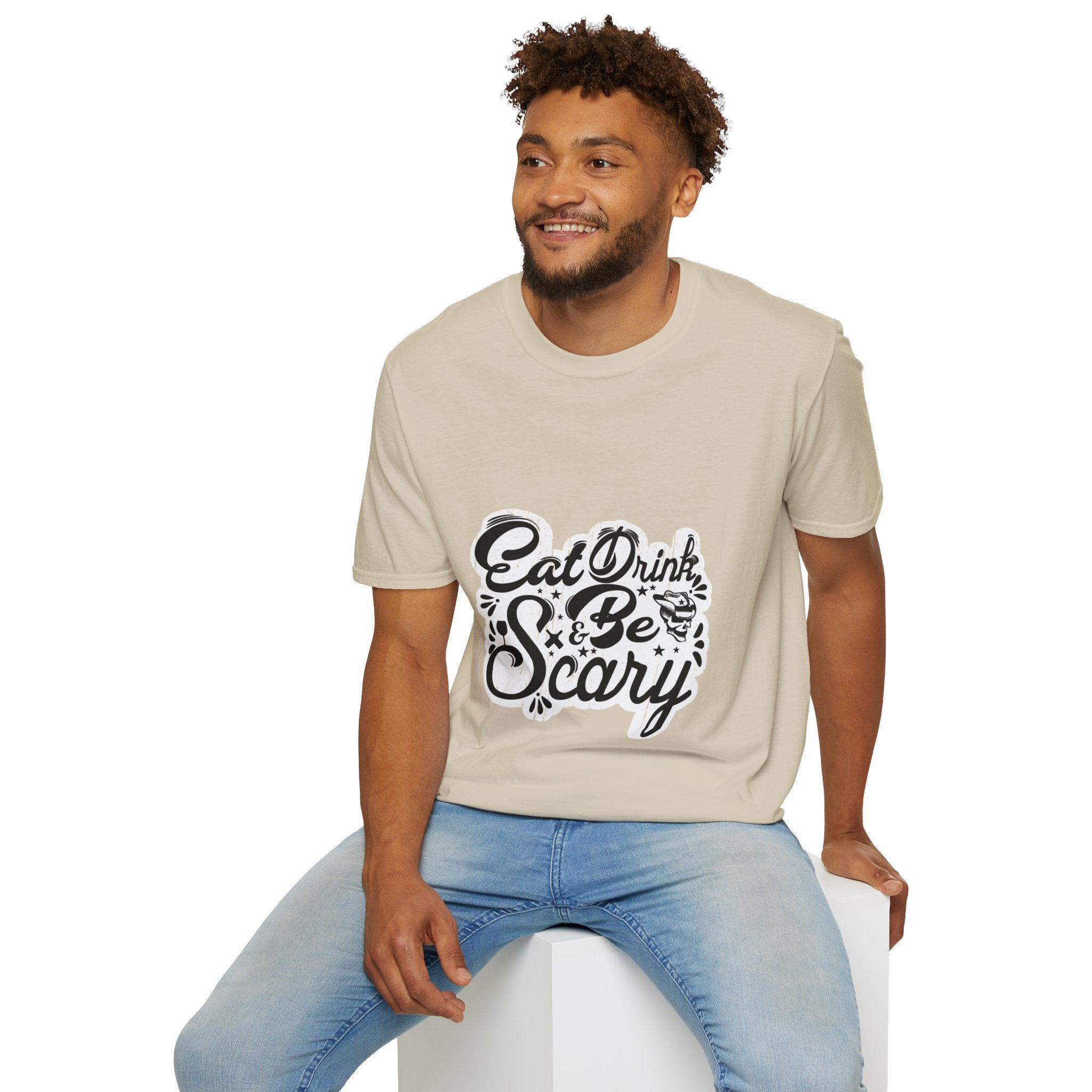 "EAT DRINK & BE SCARY" Unisex Soft style T-Shirt