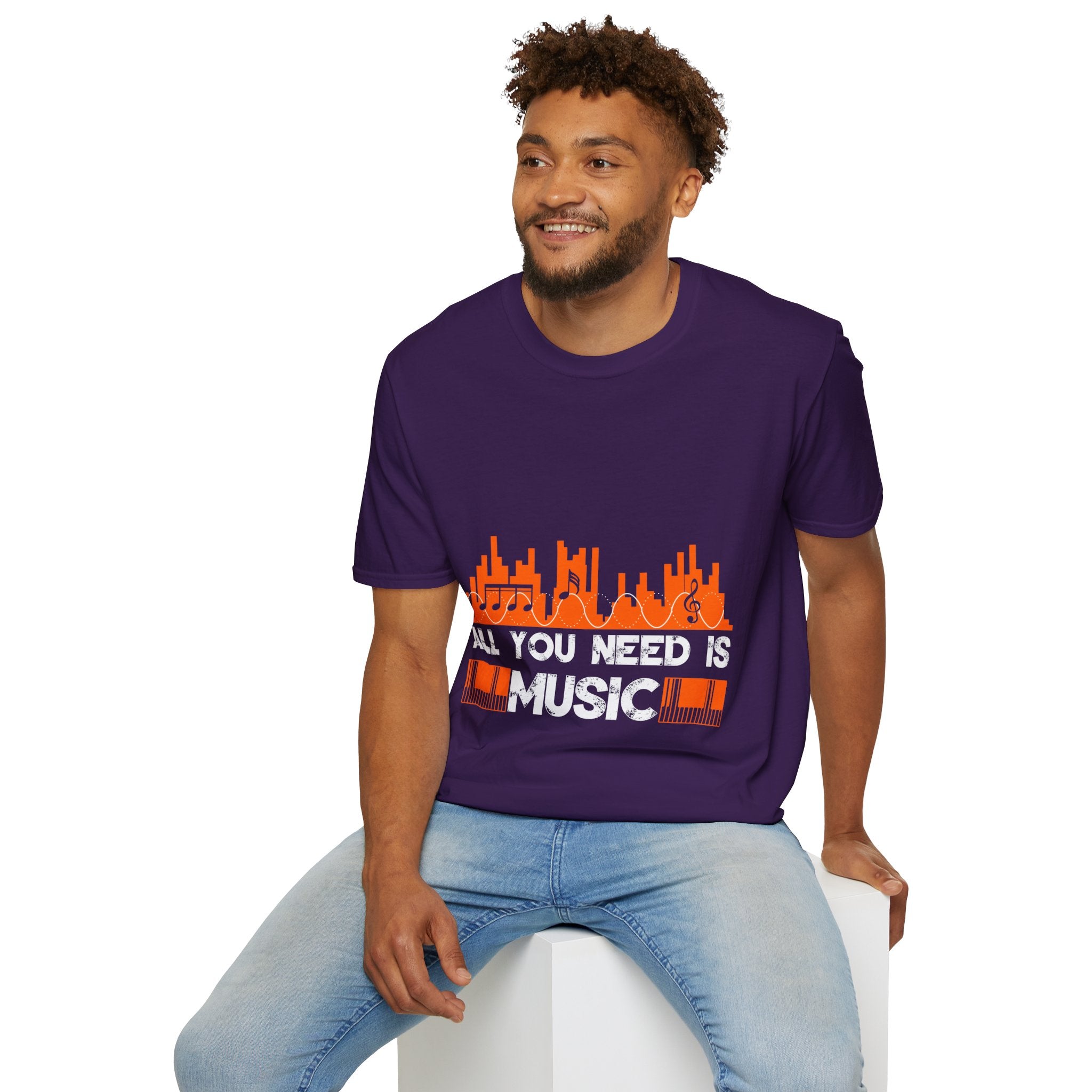 "All You Need Is Music" Unisex Soft style T-Shirt