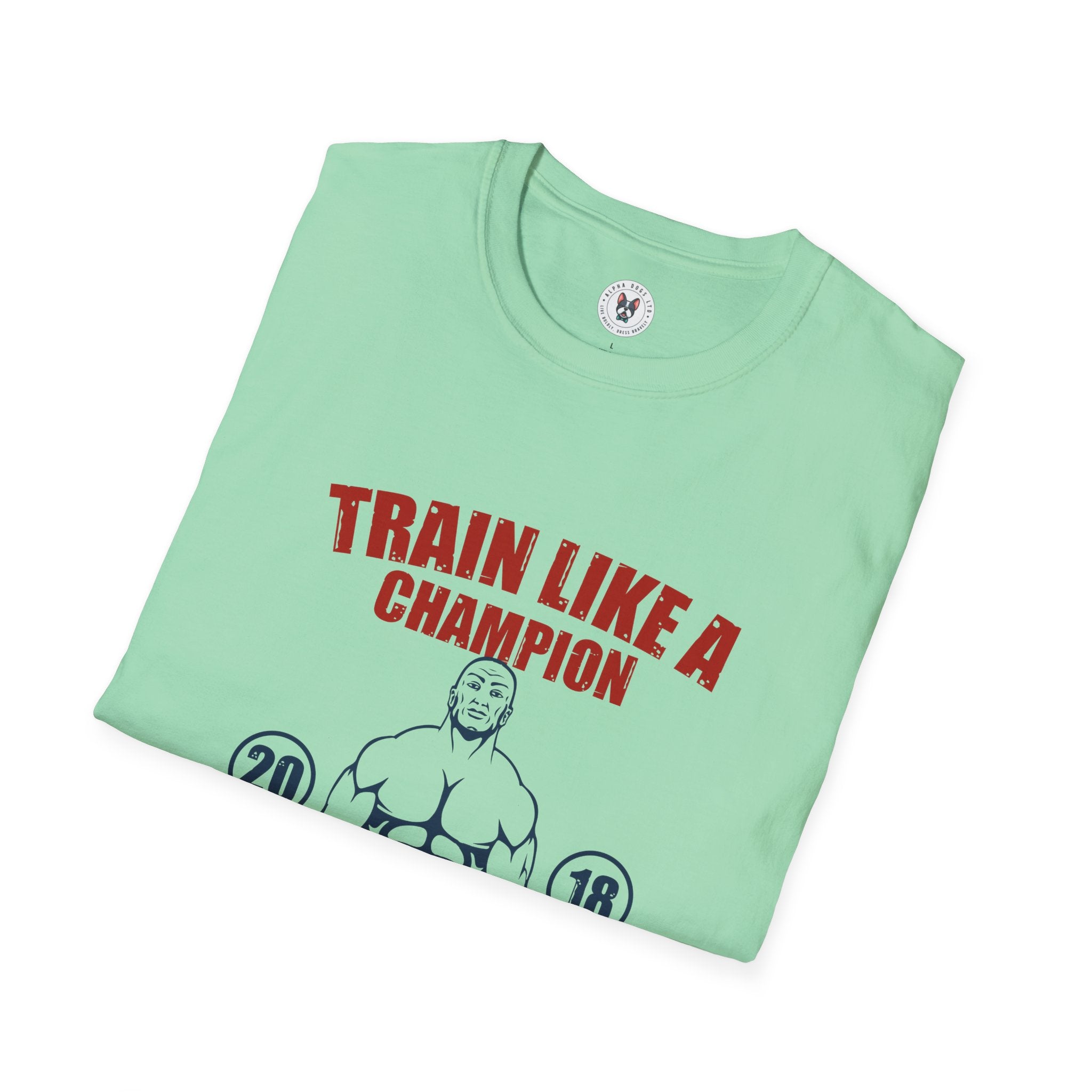 "Train Like A Champion" Unisex Soft style T-Shirt