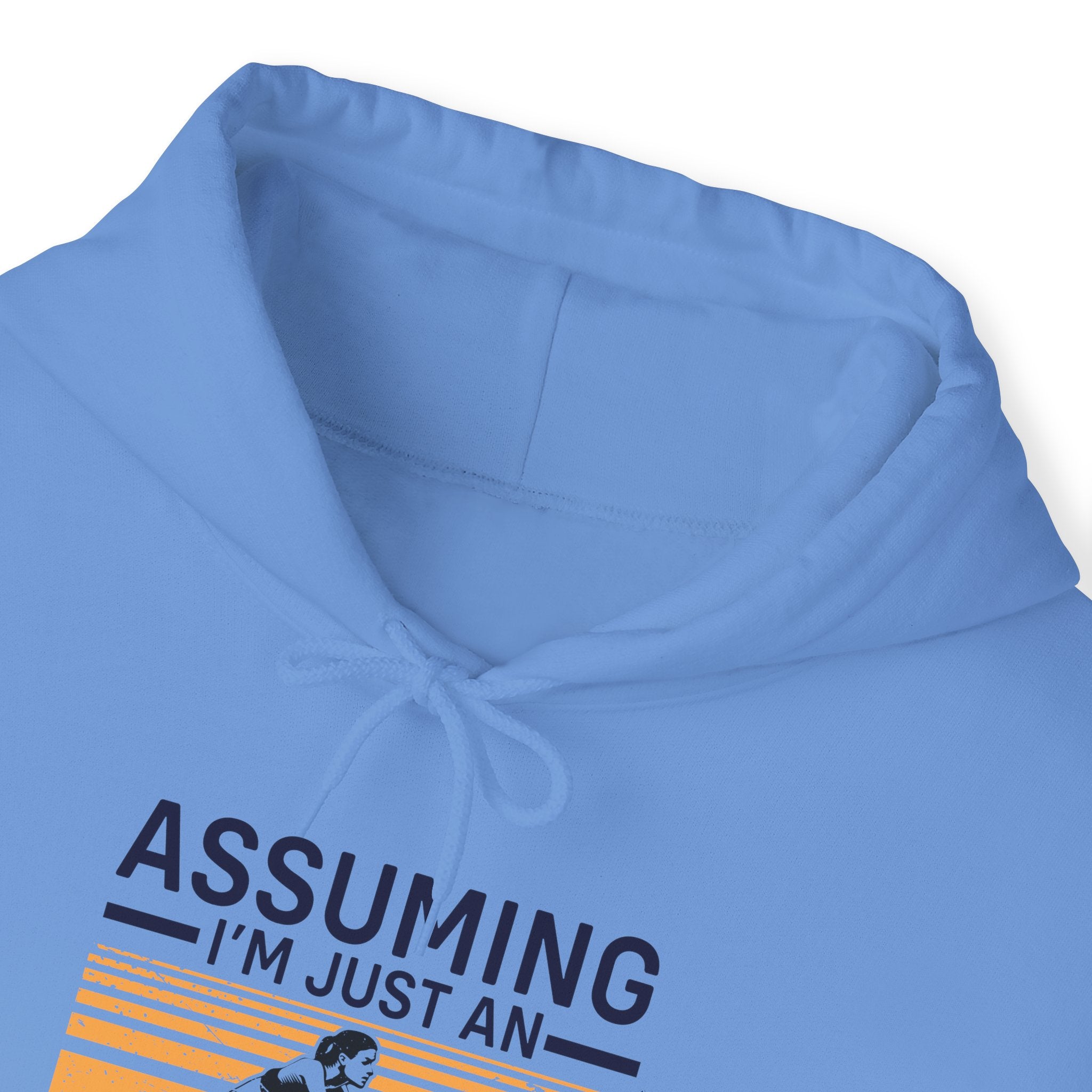 "Assuming I M Just An Old Lady Was Your First Mistake"  Unisex Heavy Blend™ Hooded Sweatshirt