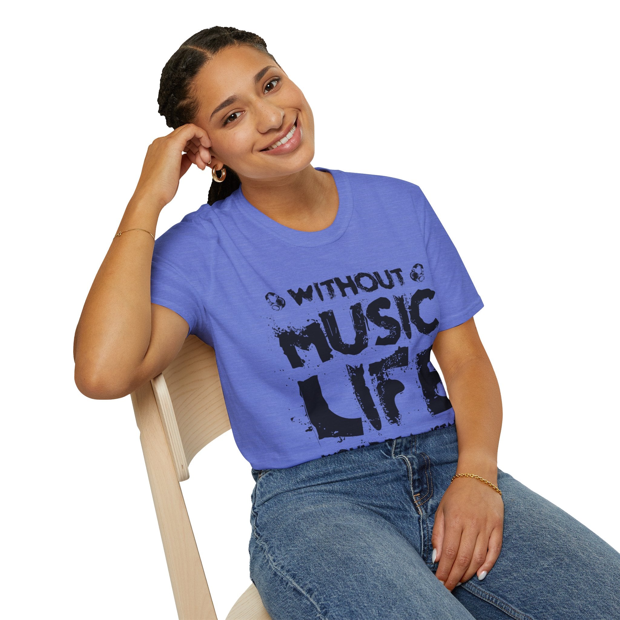 "Without Music Life Would be a Mistake" Unisex Soft style T-Shirt